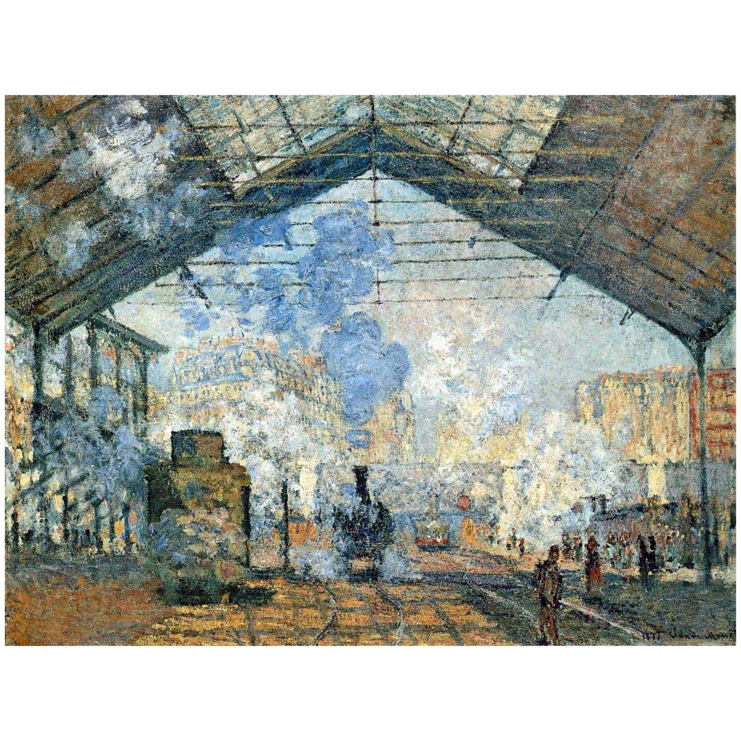  Claude Monet. La Gare Saint-Lazare.1877. Musee dOrsay Paris