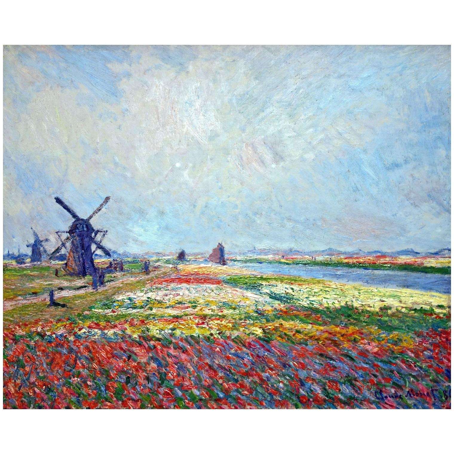  Claude Monet. Champ de tulipes en Hollande. 1886. Van Gogh Museum Amsterdam