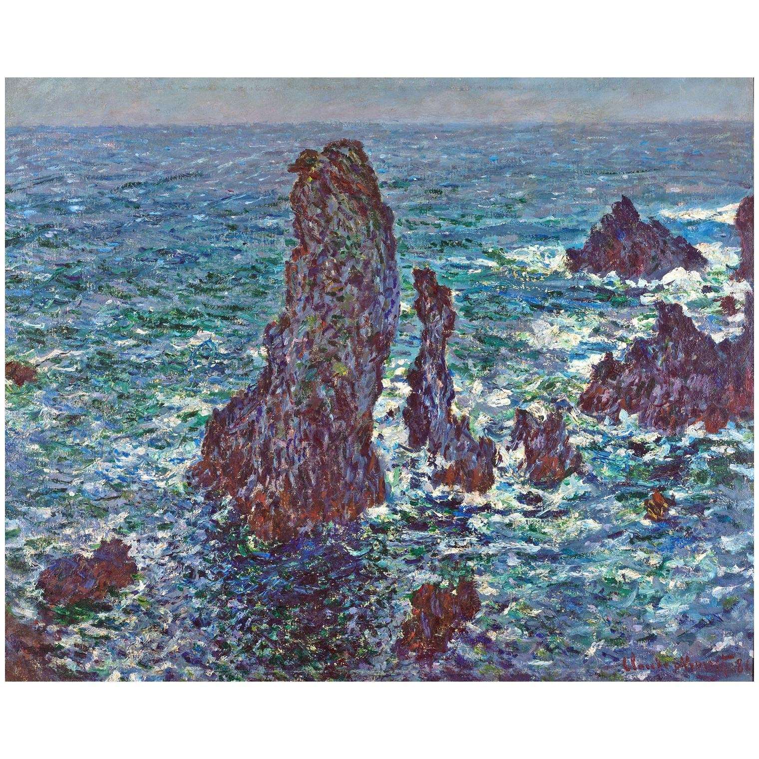  Claude Monet. Les Pyramides de Port-Coton. 1886. Pushkin Museum Moscow