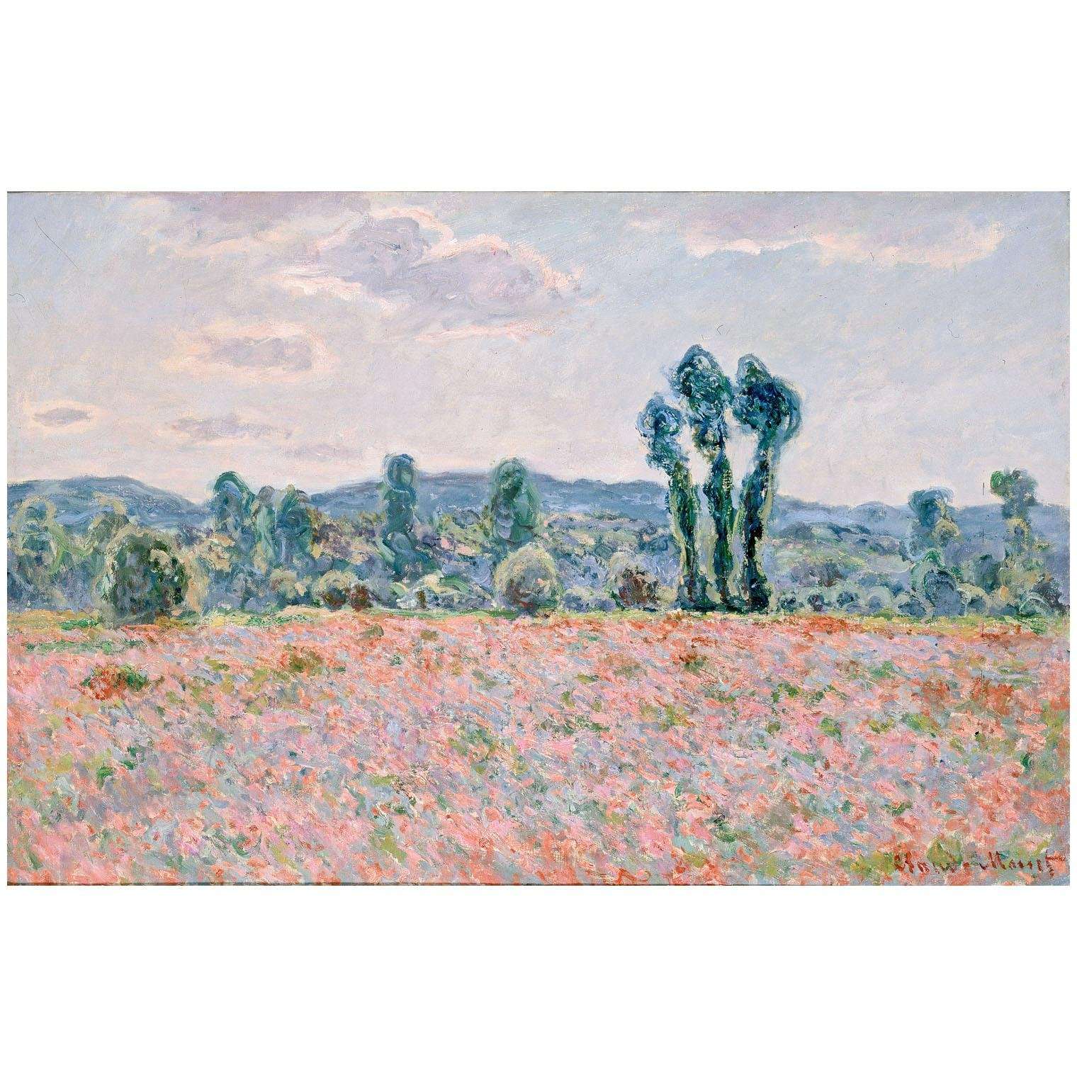  Claude Monet. Champ de coquelicots. 1890 Hermitage St Petersburg