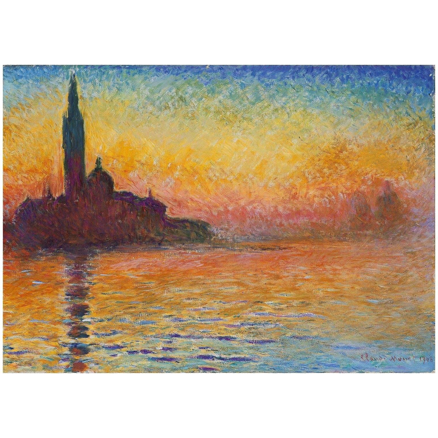  Claude Monet. San Giorgio Maggiore au cr?puscule. 1908. National Museum Cardiff
