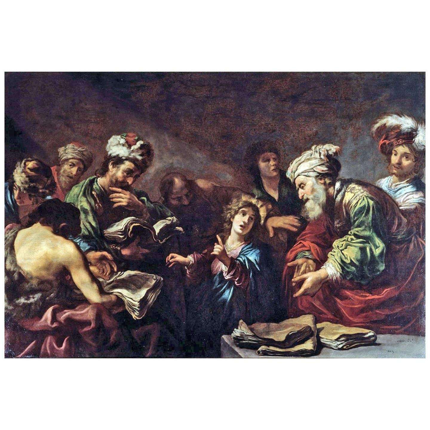  Claude Vignon. J?sus parmi les docteurs. 1623. Musee de Grenoble