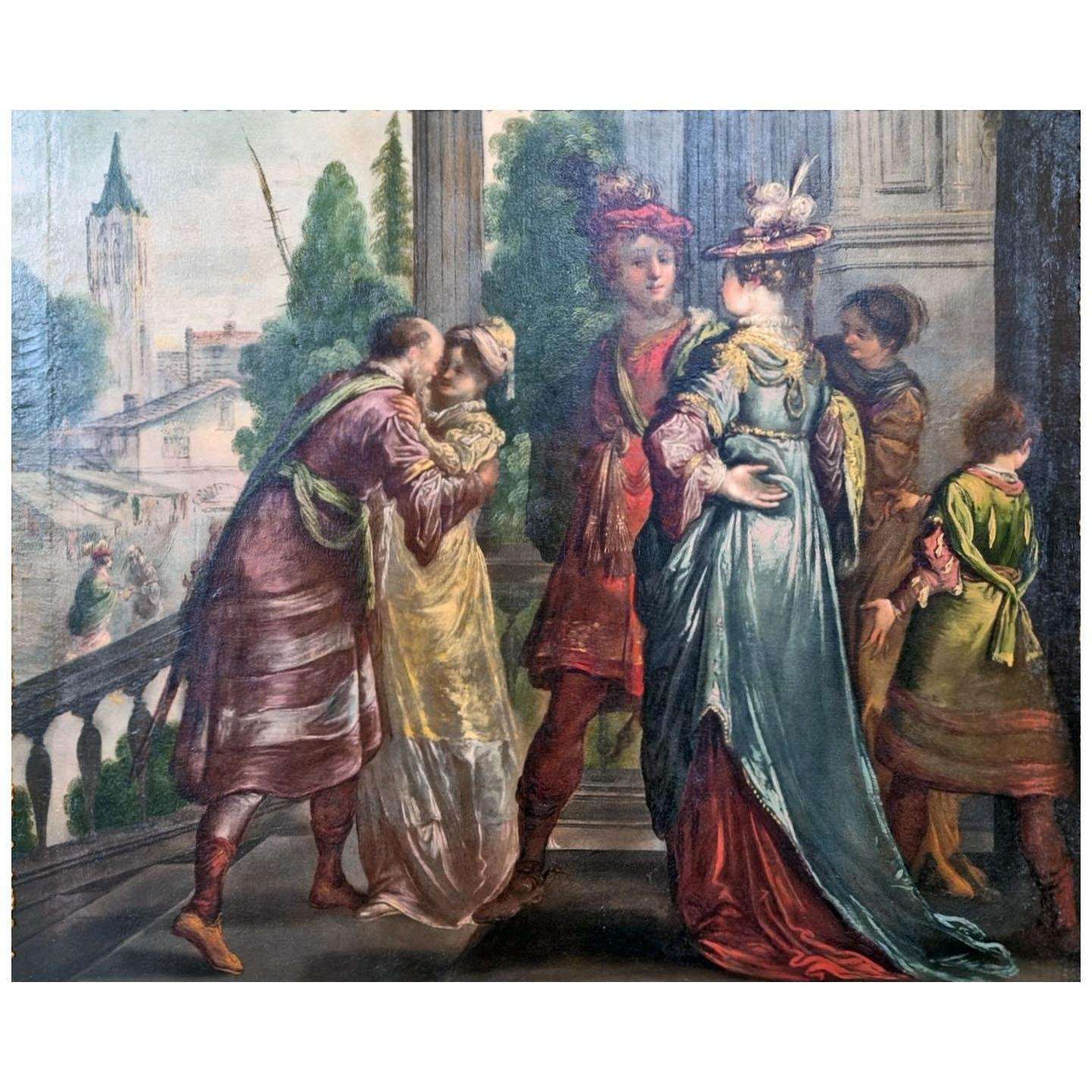  Claude Vignon. R?union de dames et de cavaliers. 1630. Musee Magnin Dijon
