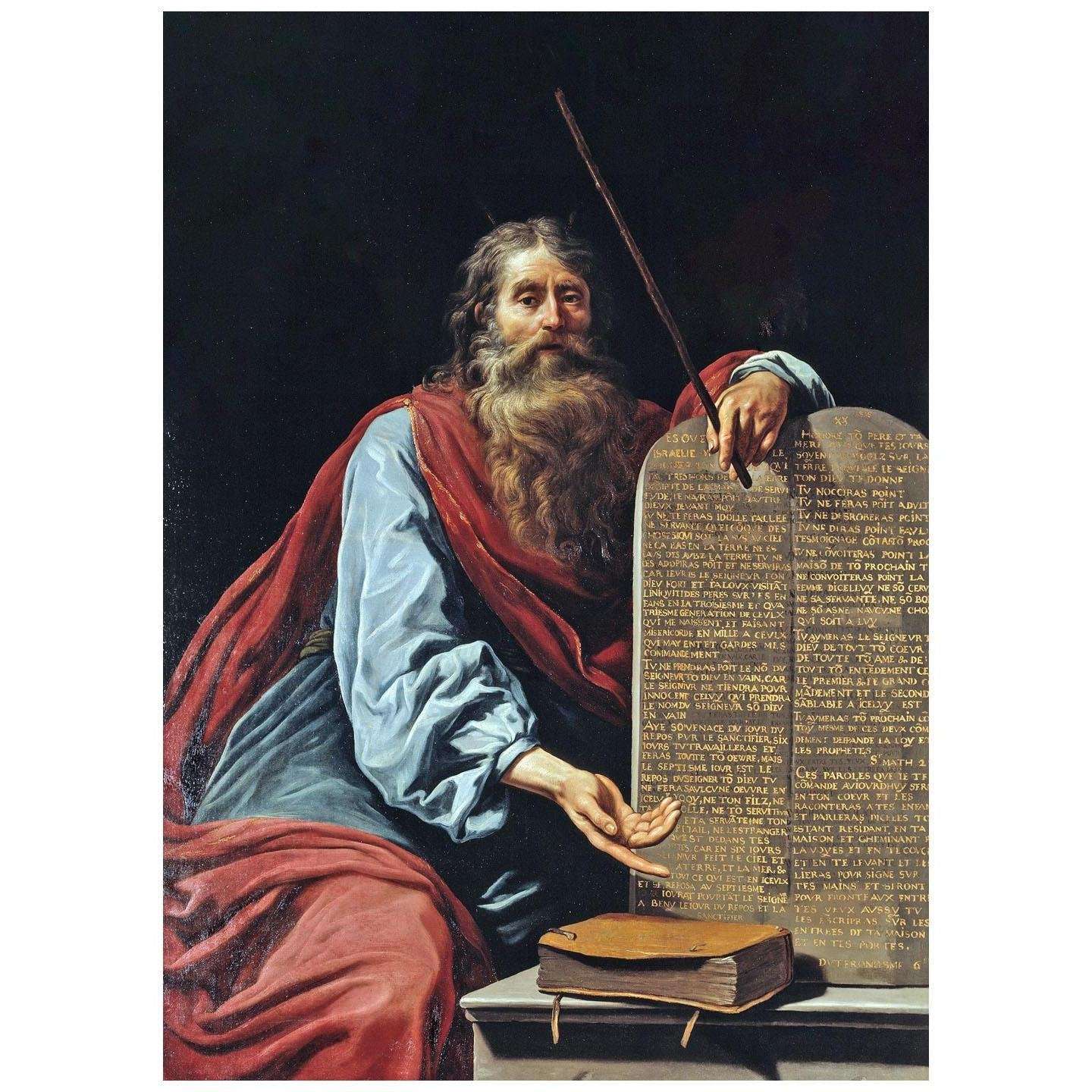  Claude Vignon. Mo?se avec les Tables de la Loi. 1640. Nationalmuseum Stockholm