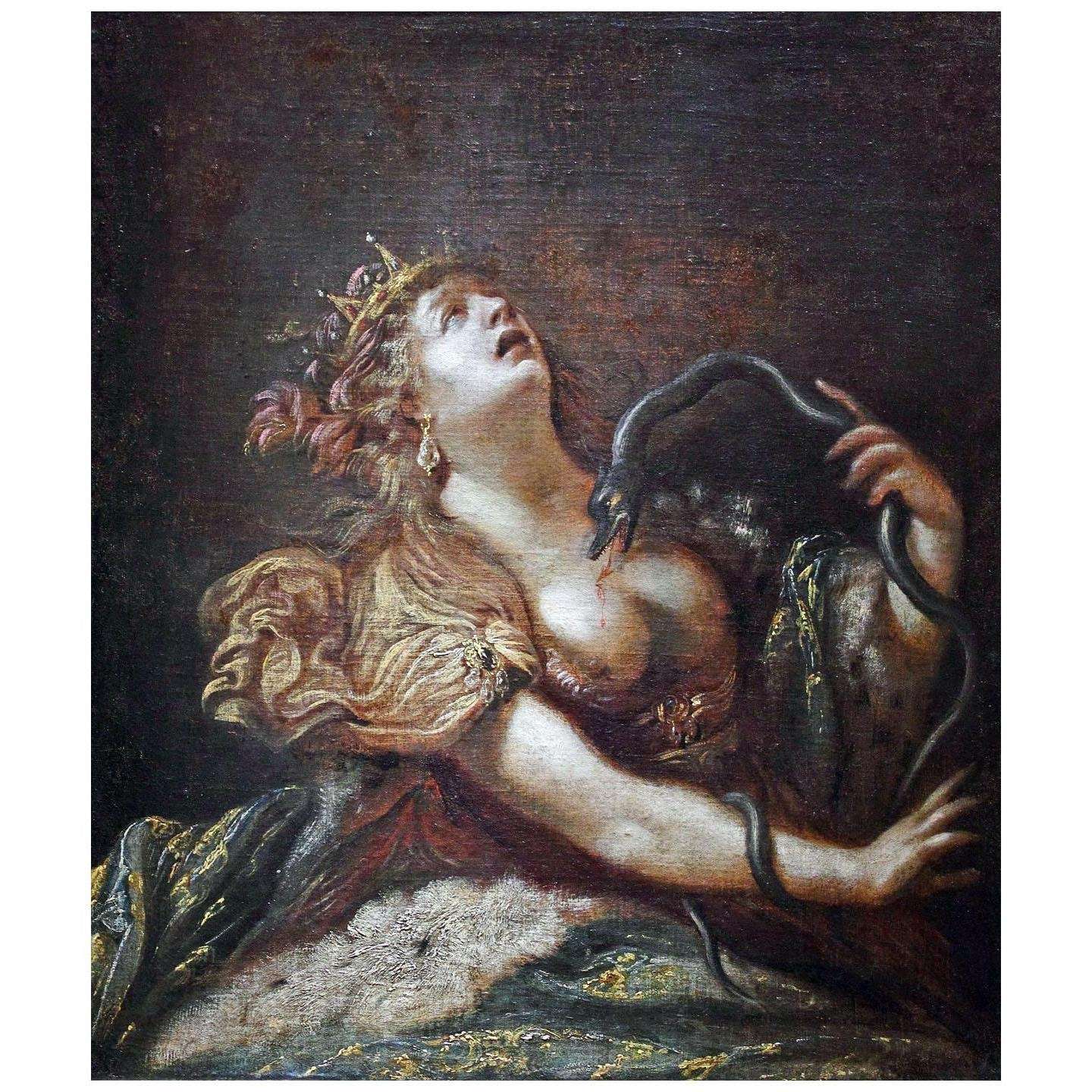  Claude Vignon. Cl?op?tre se donnant la mort. 1645. MBA de Rennes