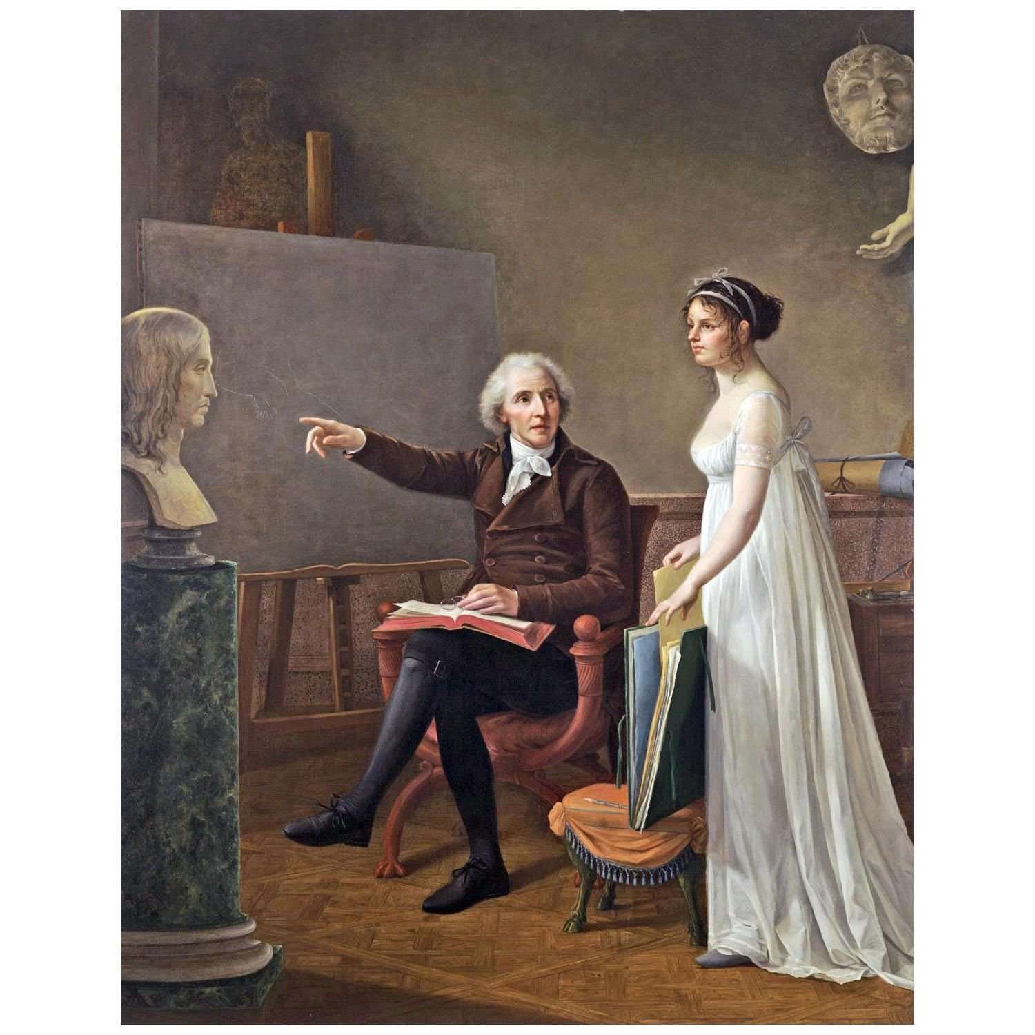  Constance Mayer. Autoportrait avec son p?re. 1801. Atheneum Hartford
