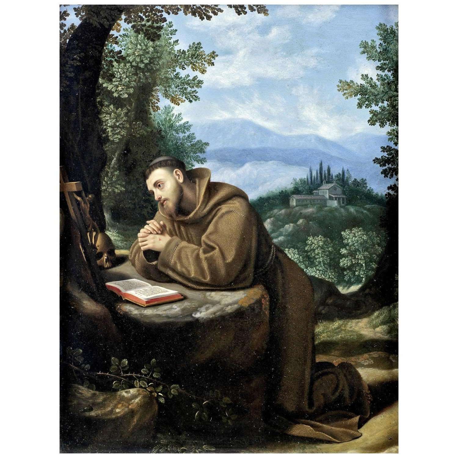  Cristofano Allori. San Francisco dAssisi. 1607. Galleria degli Uffizi