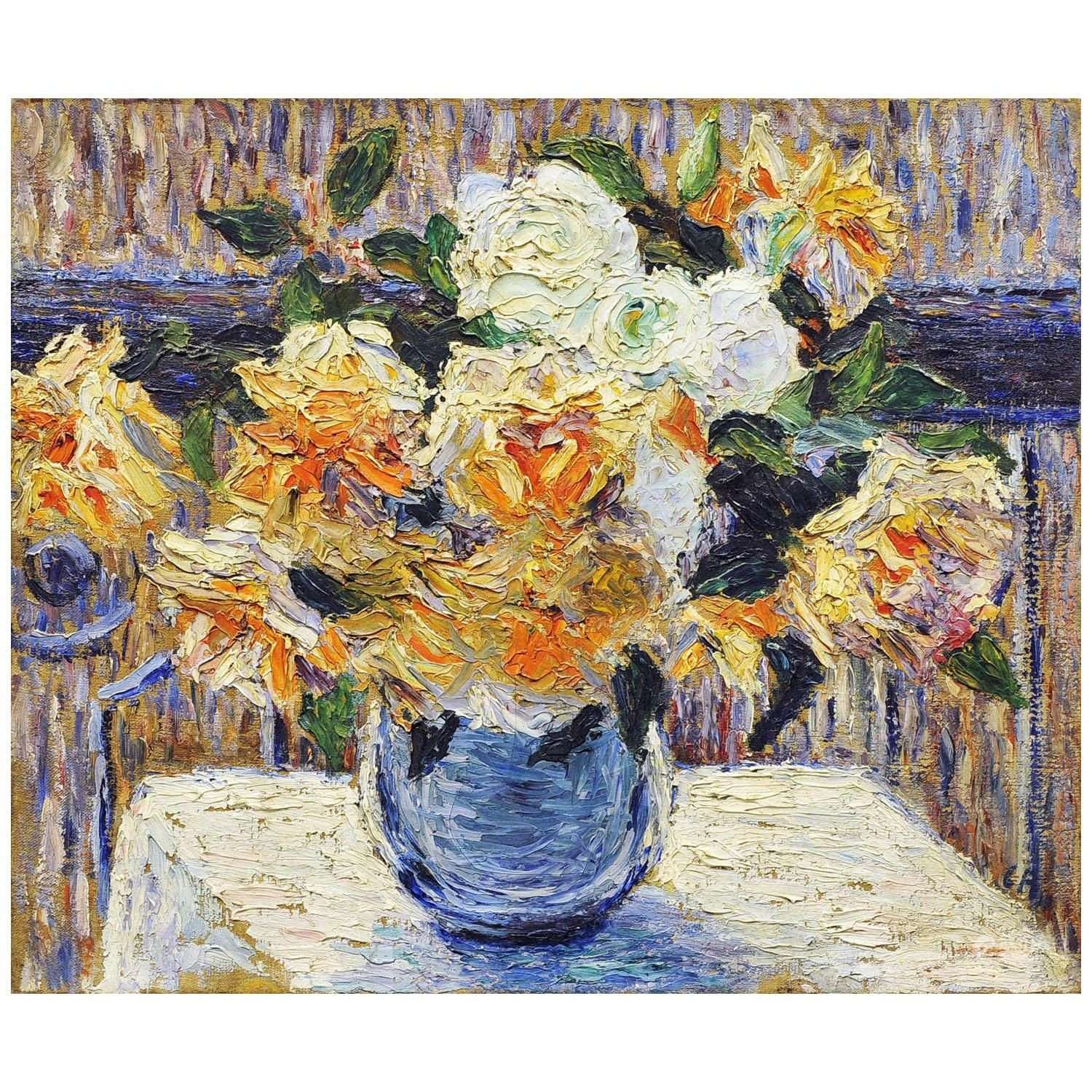  Cuno Amiet. Vase mit Blumen. 1910