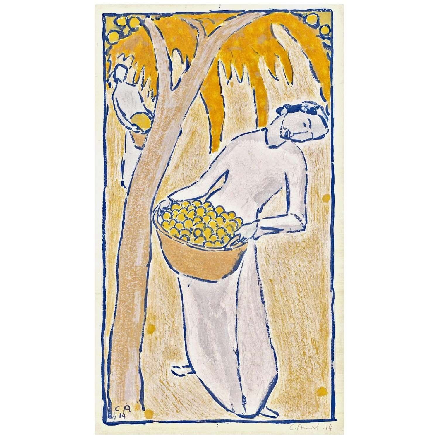  Cuno Amiet. Obsternte. 1914