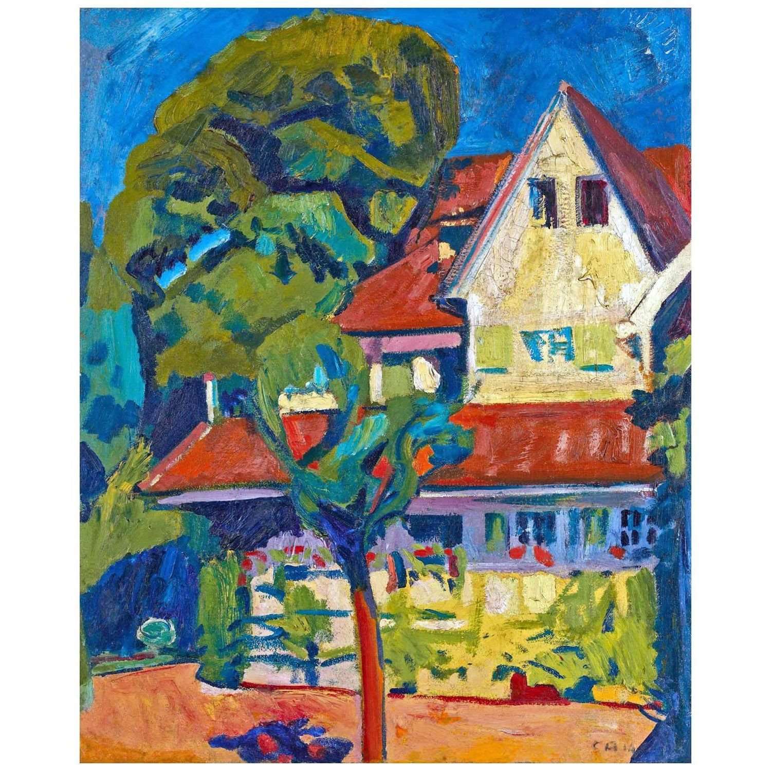  Cuno Amiet. Haus in Oschwand. 1914