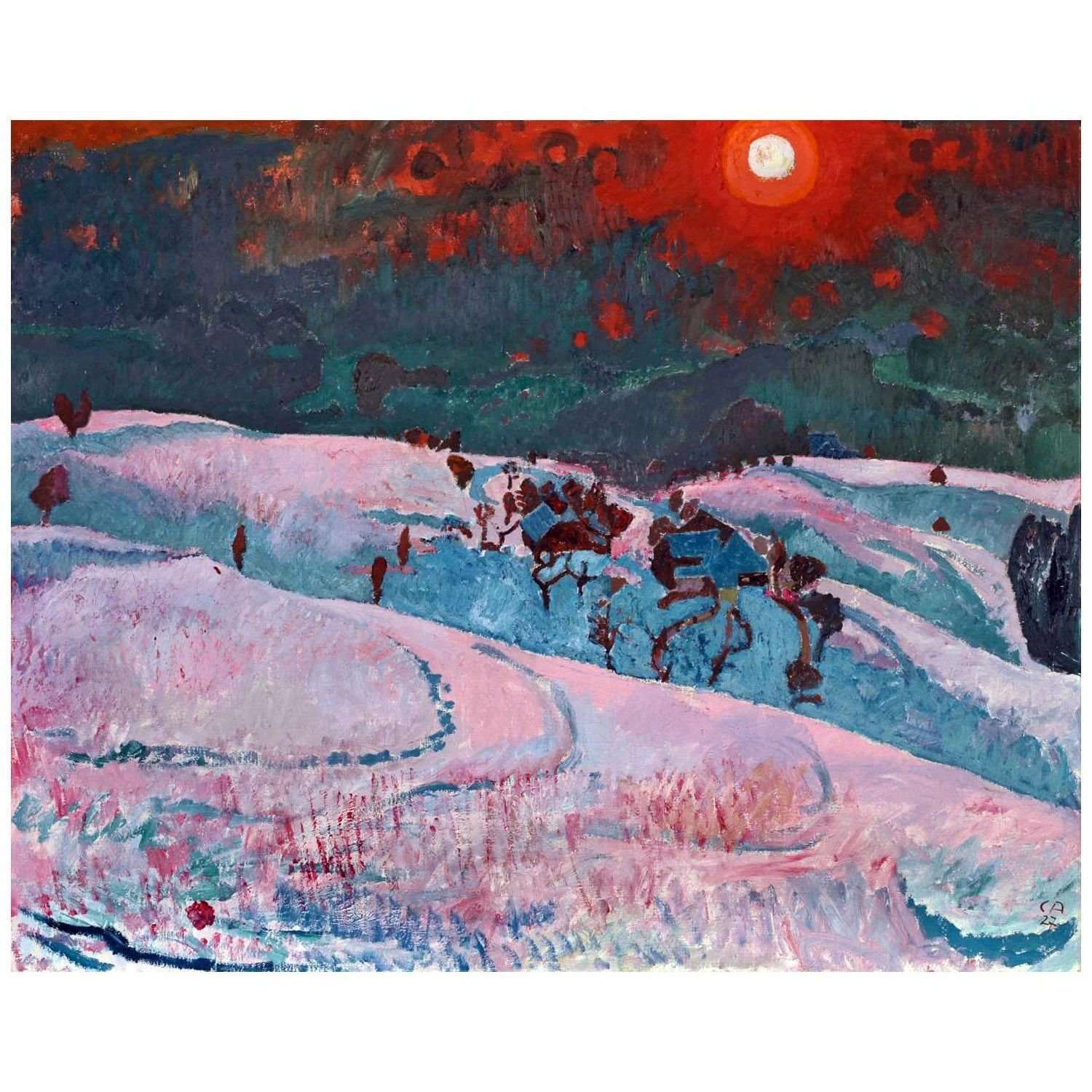  Cuno Amiet. Wintersonne. 1927
