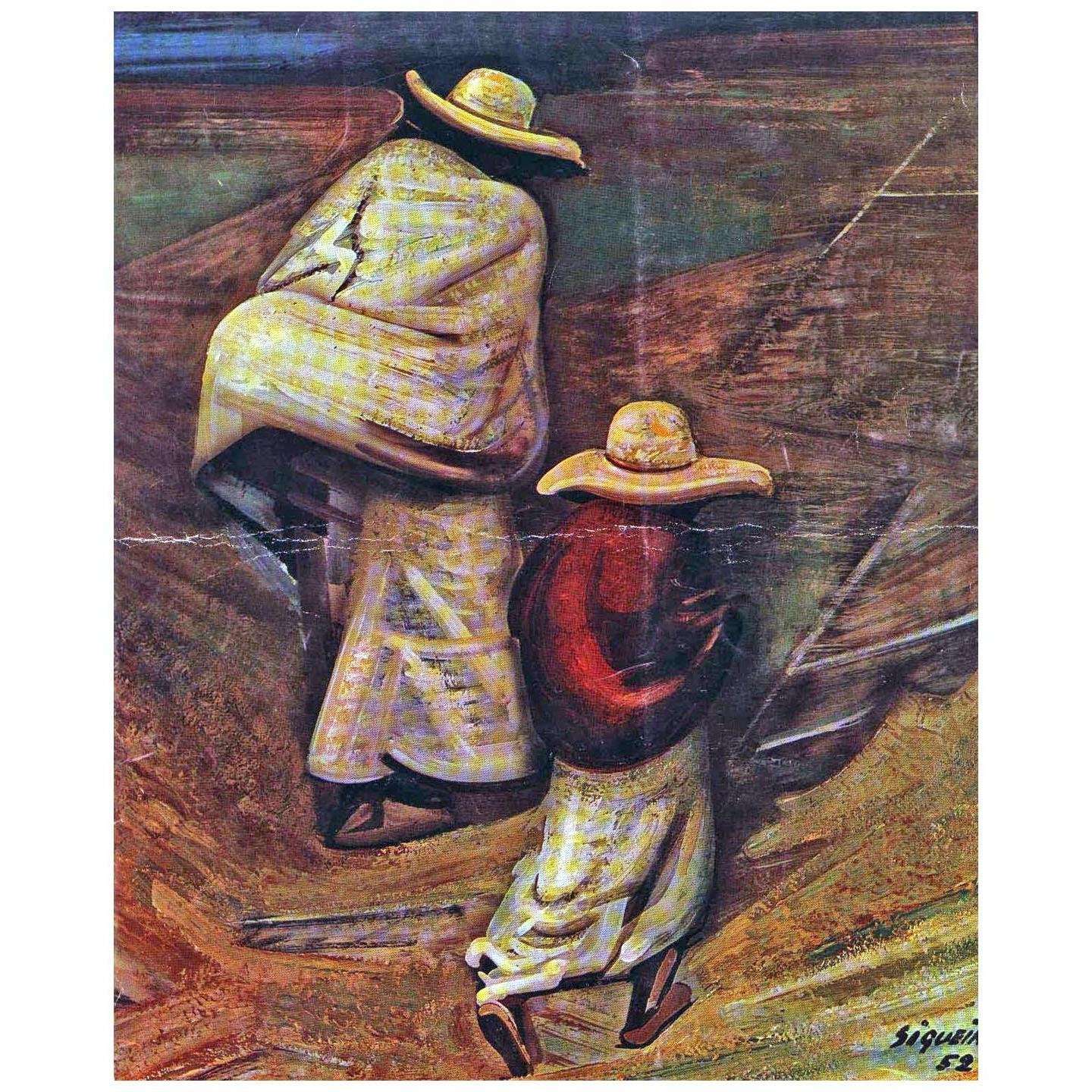   David Siqueiros. Caminantes. 1952. Palacio de Bellas Arts Mexico