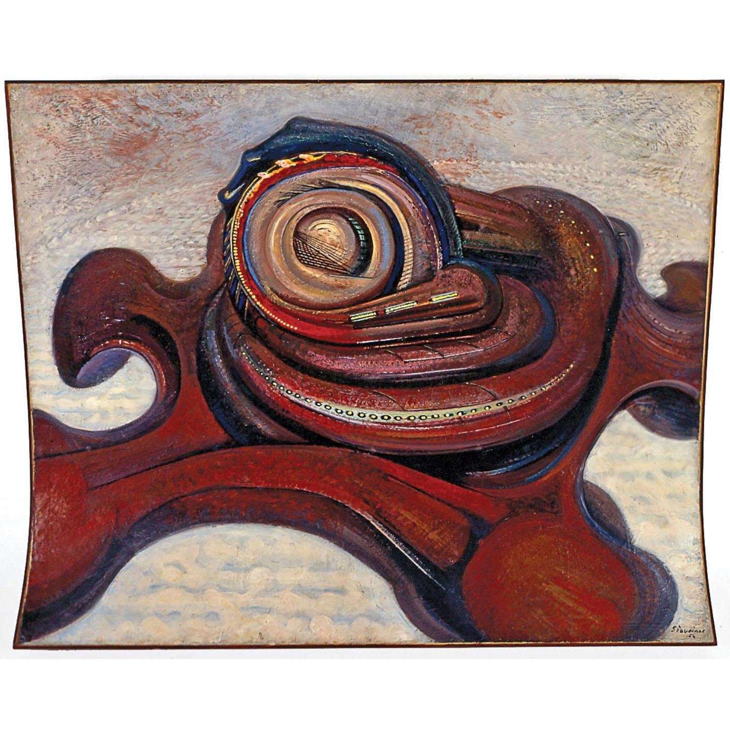   David Siqueiros. Atomic aircraft. 1956. Museum of Latin American Art, Long Beach