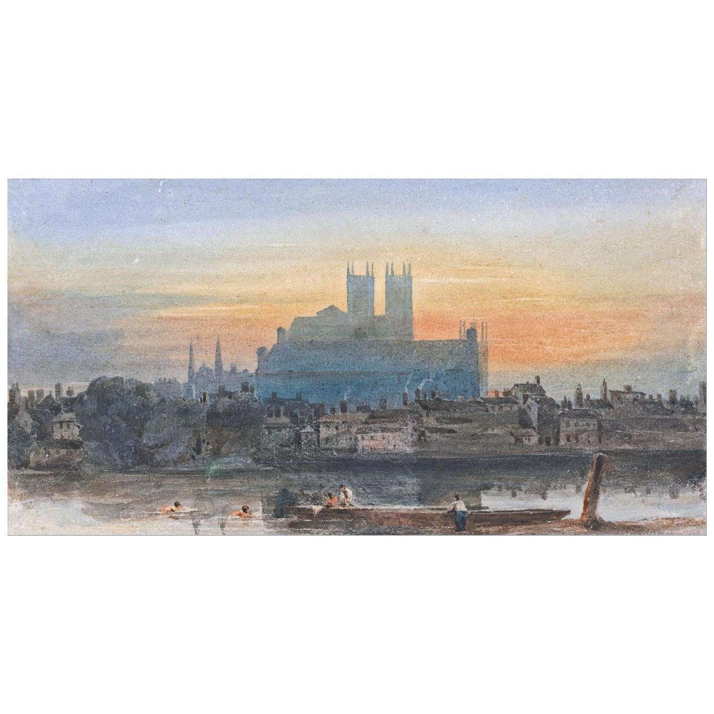  David Cox. Westminster for Lambeth. 1813. Yale Center for British Art