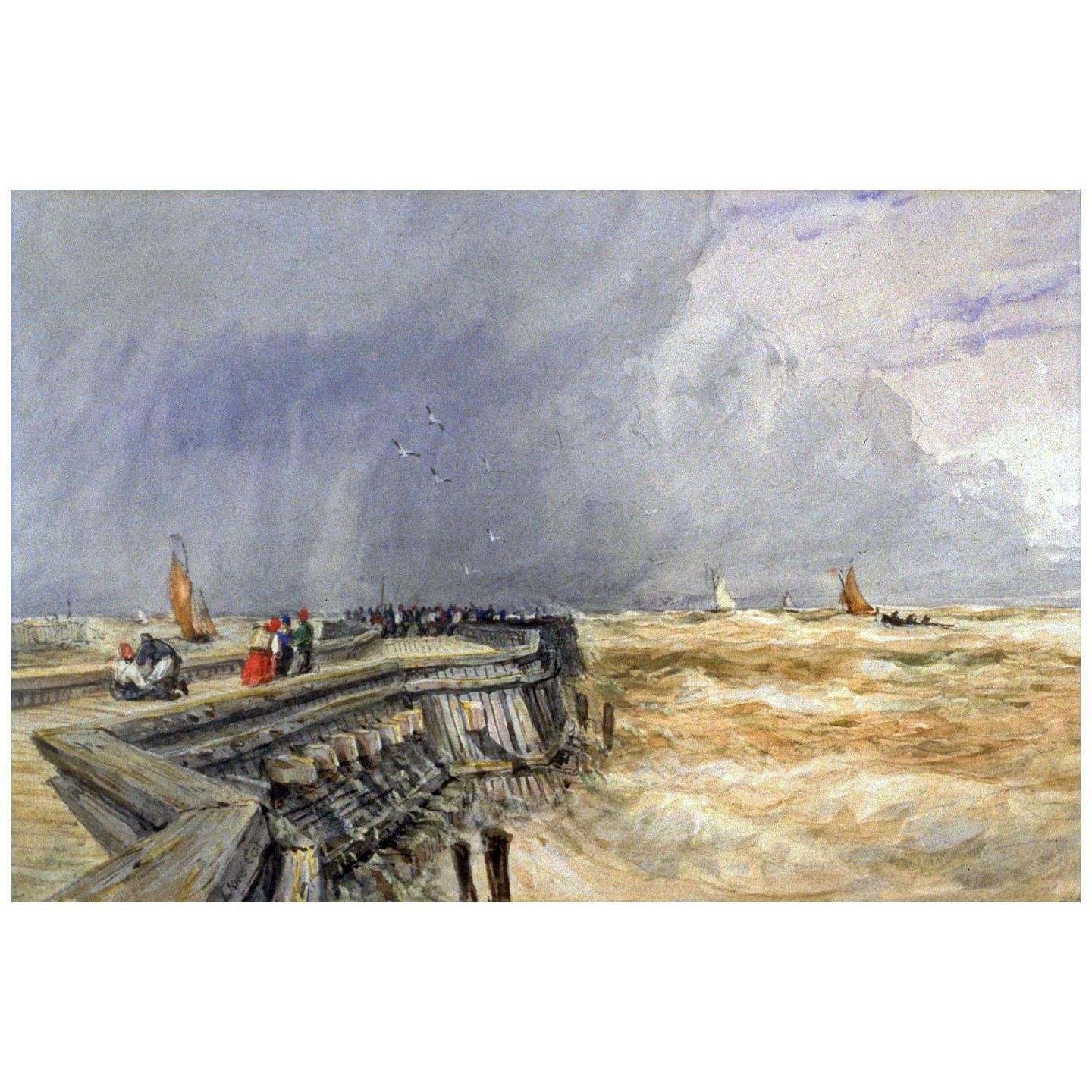  David Cox. Grey Day, Calais Pier. 1815. Fine Arts Museum San Francisco