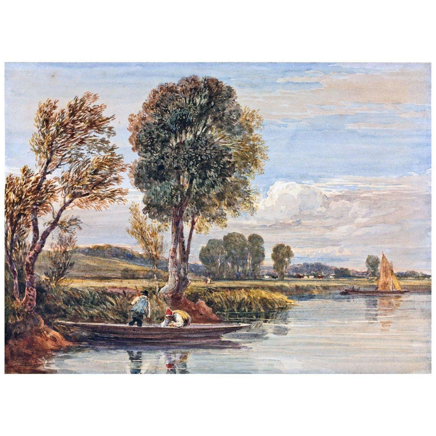  David Cox. On the Thames. 1827. Cleveland Museum of Art