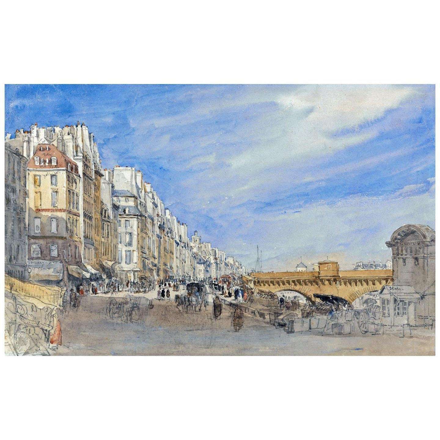  David Cox. Pont Neuf, Paris. 1829. Yale Center for British Art
