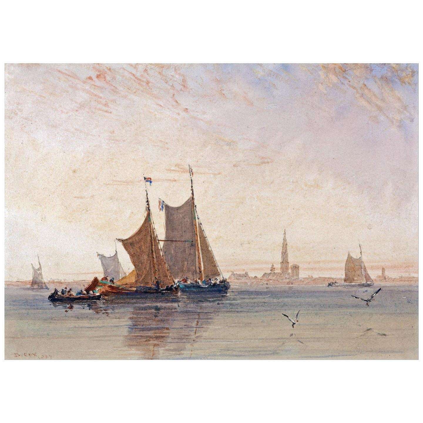  David Cox. Antwerp, Morning. 1832. Yale Center for British Art