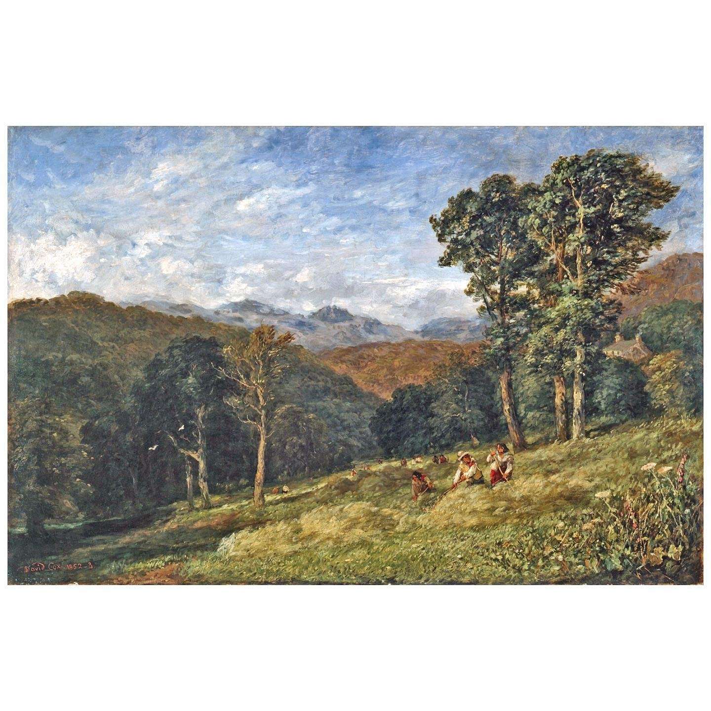 David Cox. Haymaking near Conway. 1852. Manchester Art Gallery