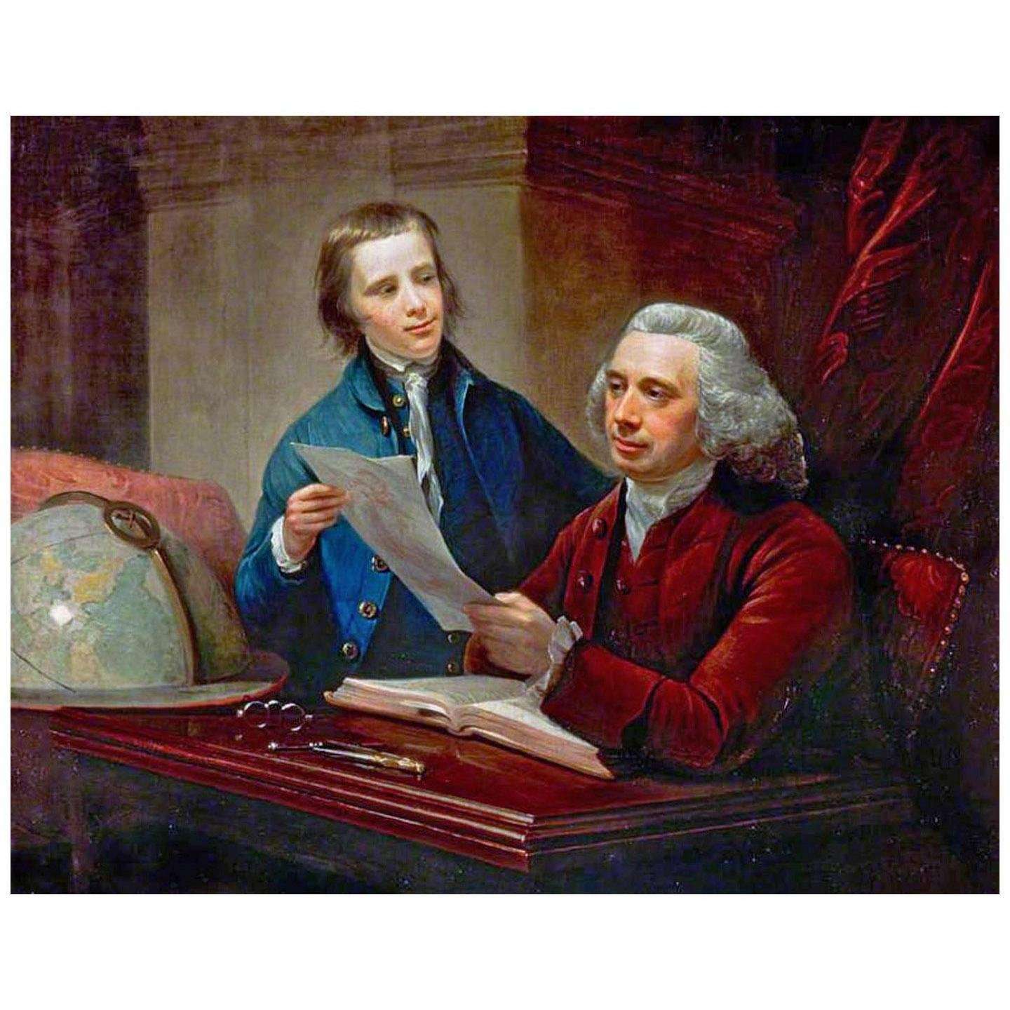  David Martin. Professor James Russell with Son. 1769. Scottish National Gallery