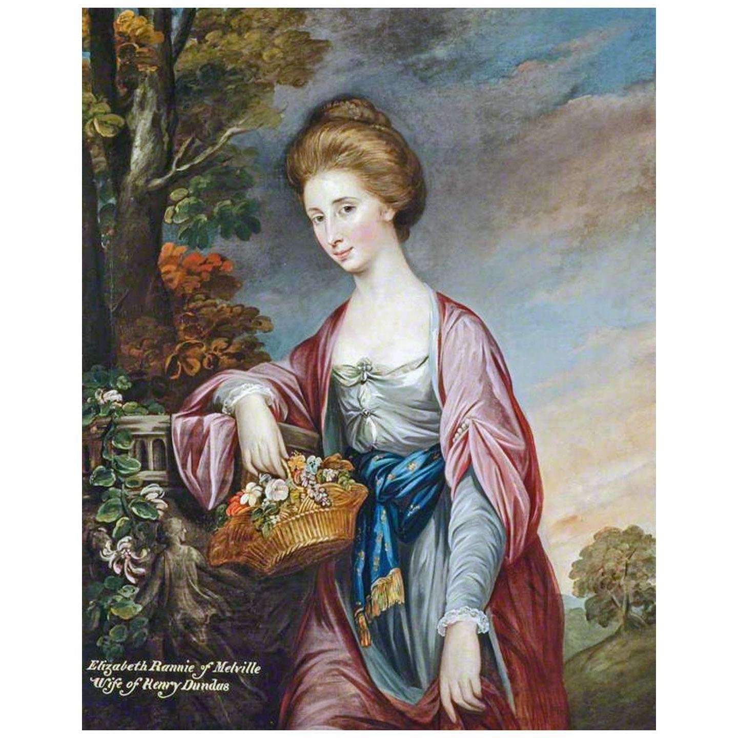  David Martin. Elizabeth Rennie, Viscountess Melville. 1771. NGS Edinburgh