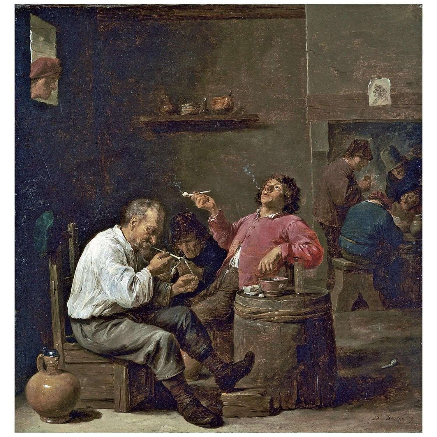  David Teniers II. Peasants Smoking in Tavern. 1637. Museo Thyssen-Bornemisza Madrid