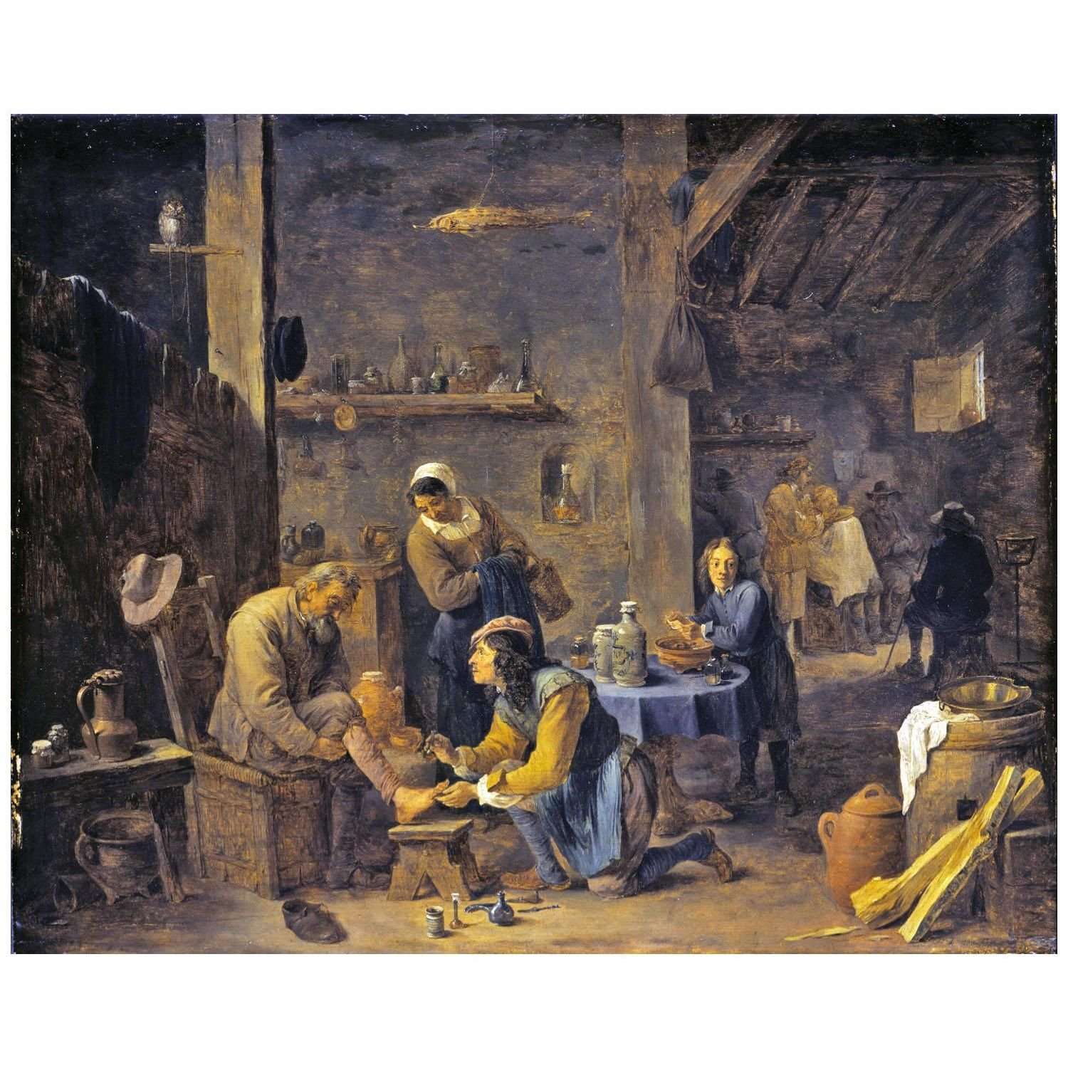  David Teniers II. Village Doctor. 1640. Gemaldegalerie Schloss Kassel