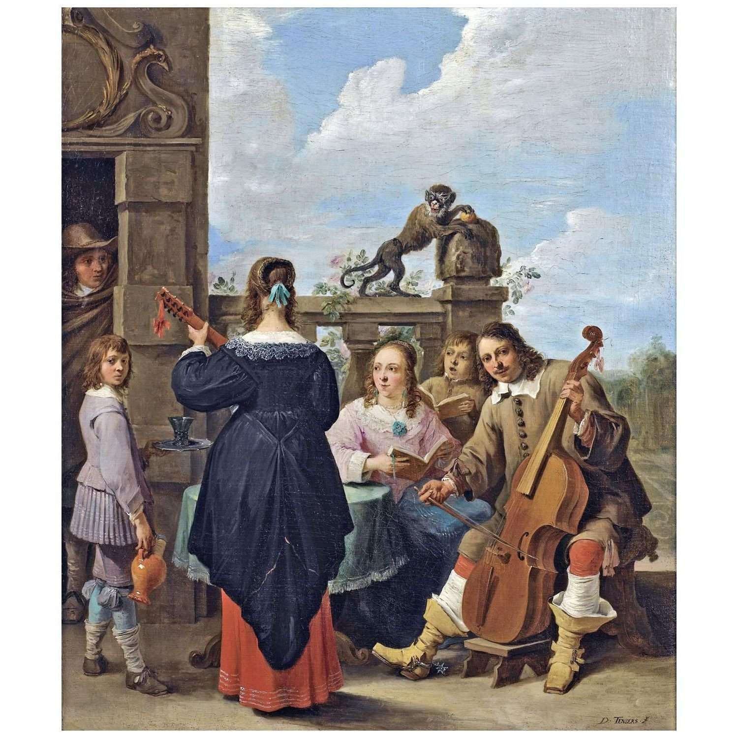  David Teniers II. A Family Concert on a Terrace. 1640-1649. NGA Washington