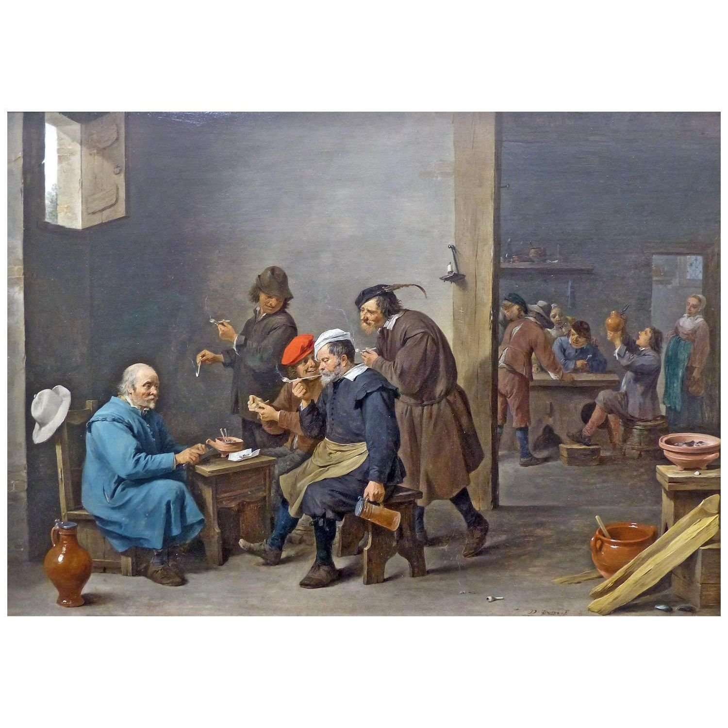  David Teniers II. Smoking. 1644-1645. Musee Fabre Montpellier