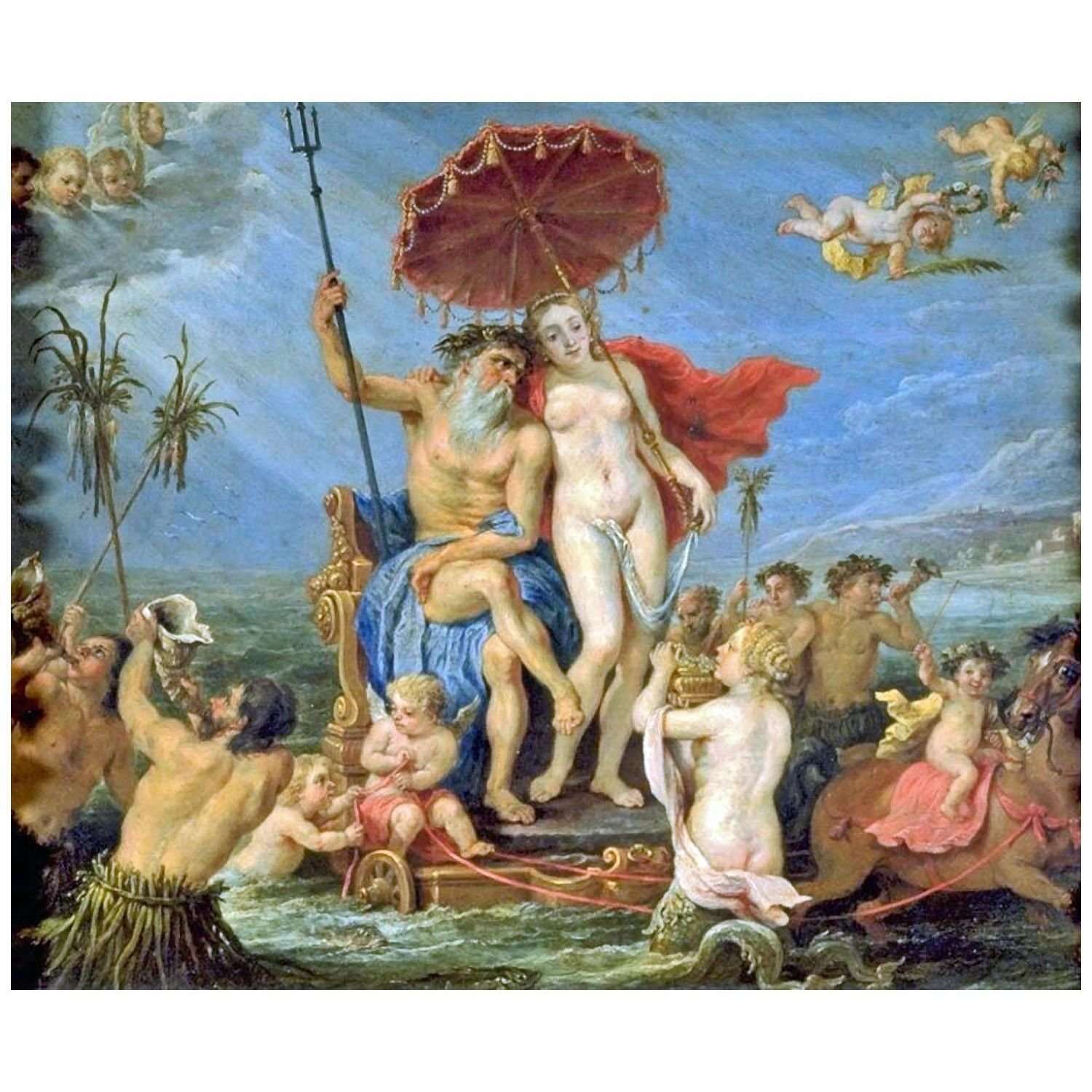  David Teniers II. Neptune and Amphitrite. 1647. Gemaldegalerie Berlin