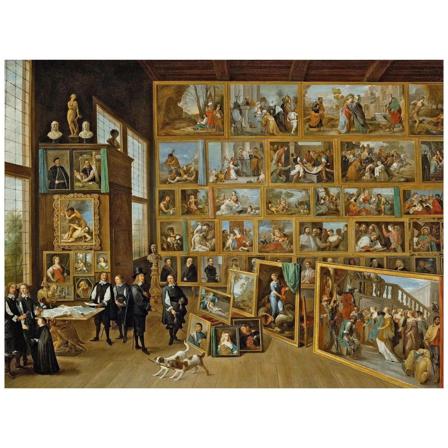  David Teniers II. Leopold Wilhelm of Austria in His Brussels Gallery. 1650. KHM Wien