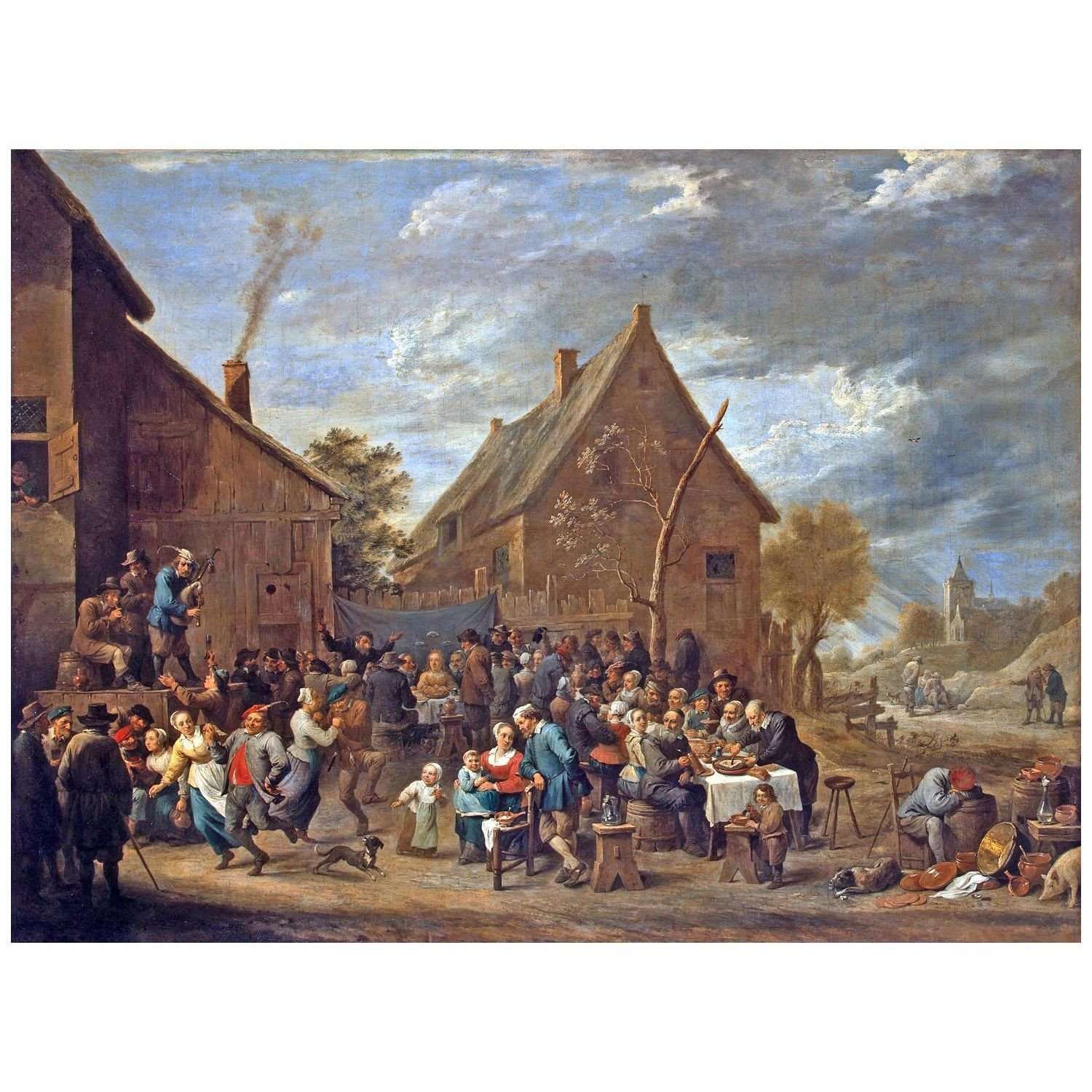  David Teniers II. Peasant Wedding. 1650. Hermitage St Petersburg
