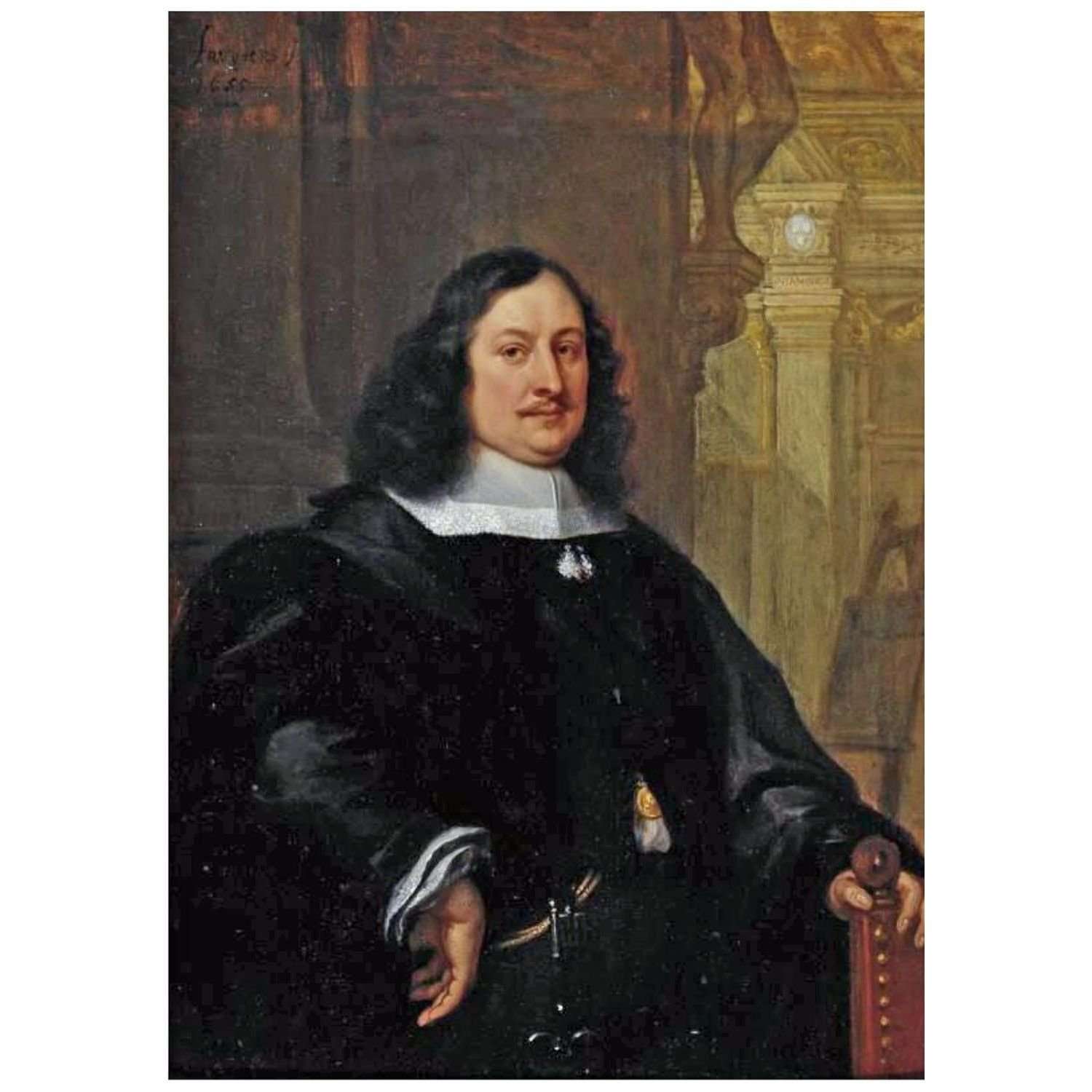  Philip Fruytiers. Portrait of David Teniers the Younger. 1655. Private collection