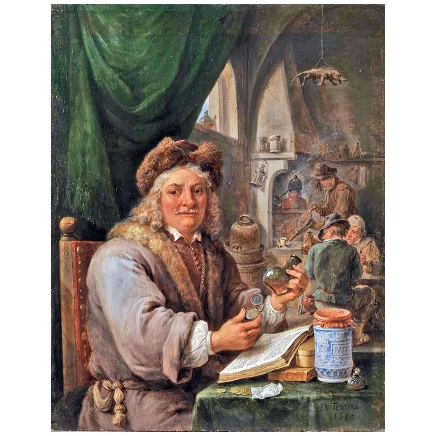  David Teniers II. Self-Portrait as an Alchemist. 1680. Alte Pinakothek Munchen