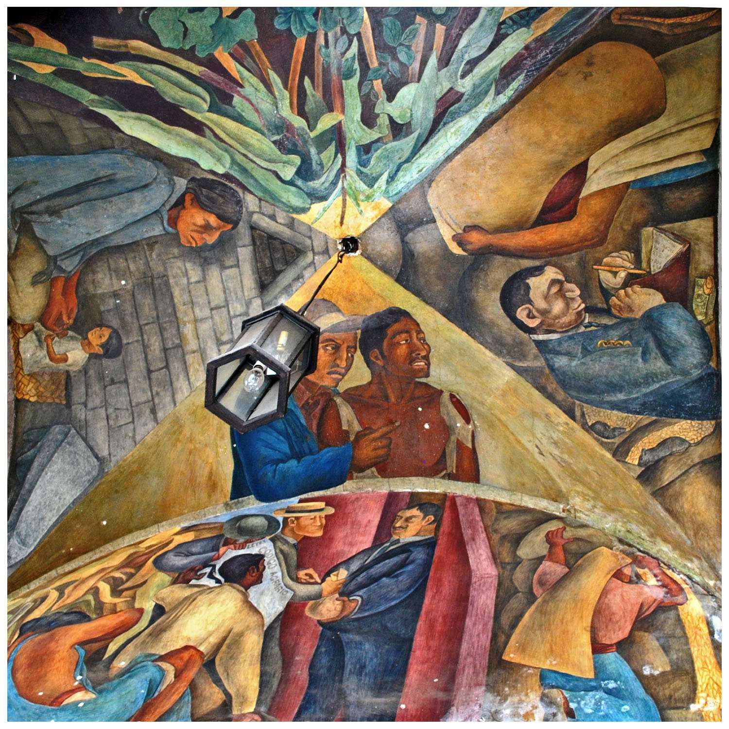  Diego Rivera. Vault mural at the Teatro del Pueblo. 1940