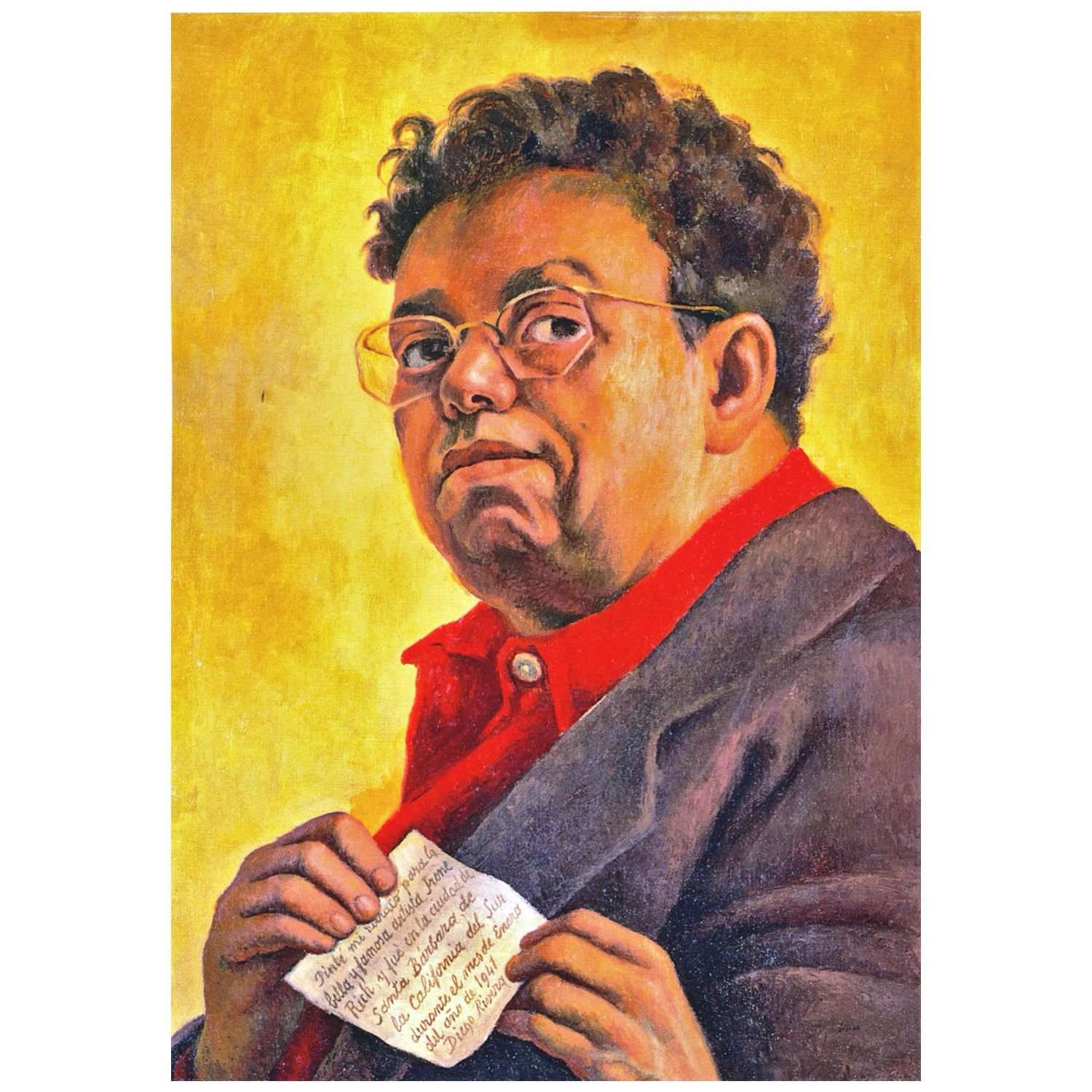  Diego Rivera. Self-Portrait. 1941. Northampton Art Museum