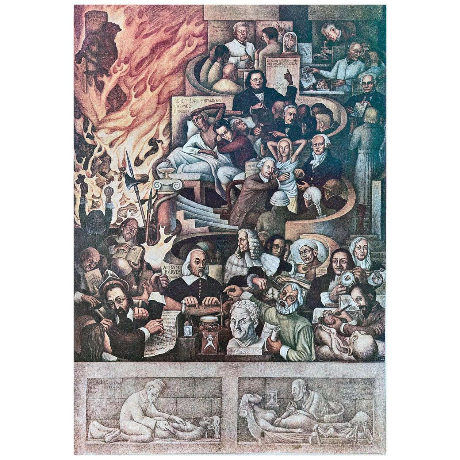  Diego Rivera. Mural in the National Institute of Cardiology, Mexico. 1944