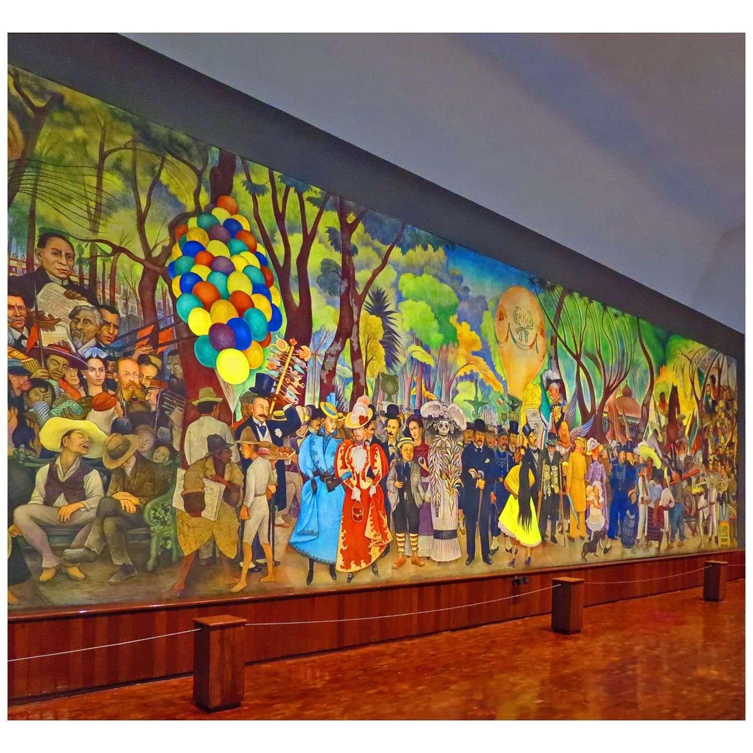  Diego Rivera. Dream of a Sunday Afternoon in the Alameda Central. 1947
