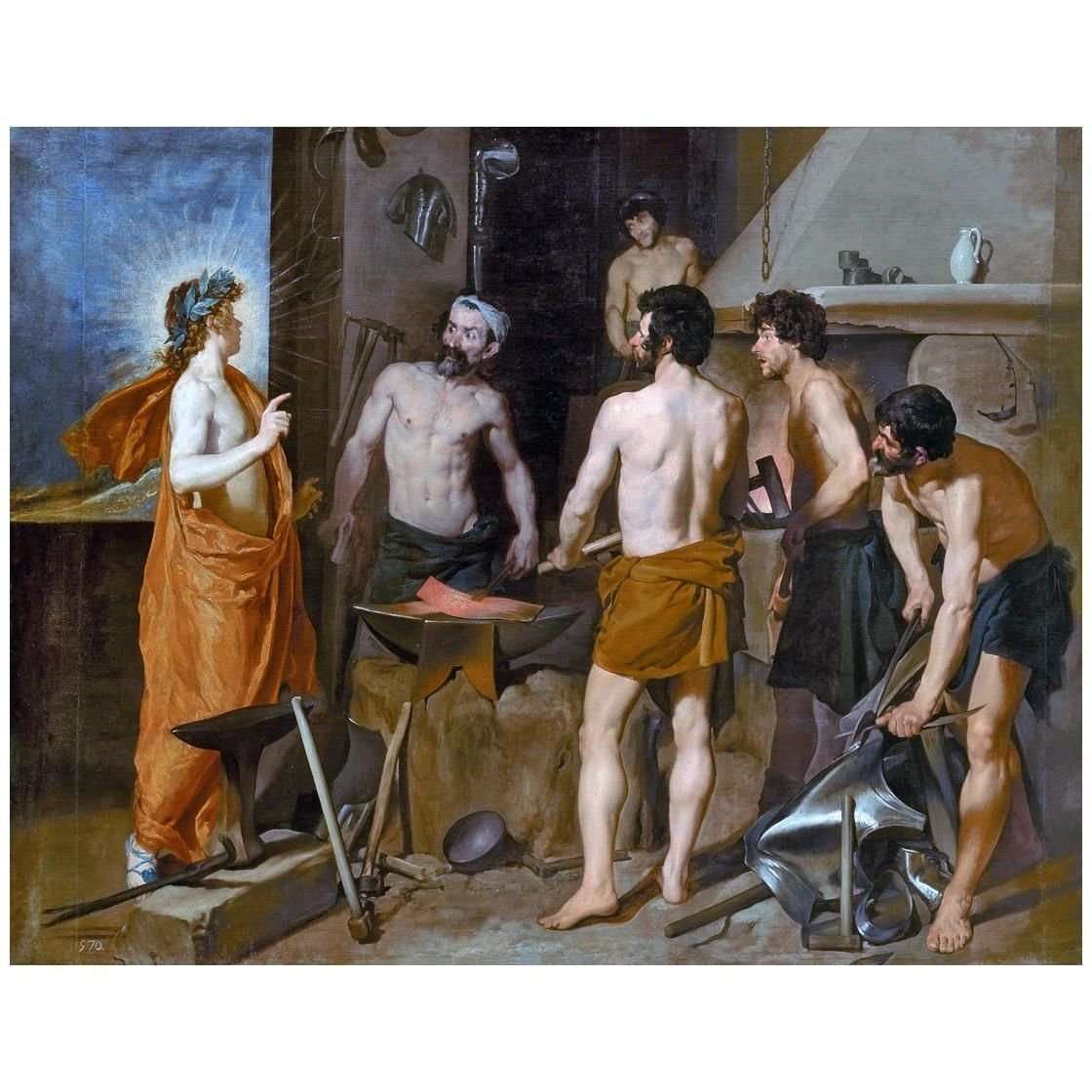  Diego Velazquez. La Fragua de Vulcano. 1630. Museo del Prado Madrid