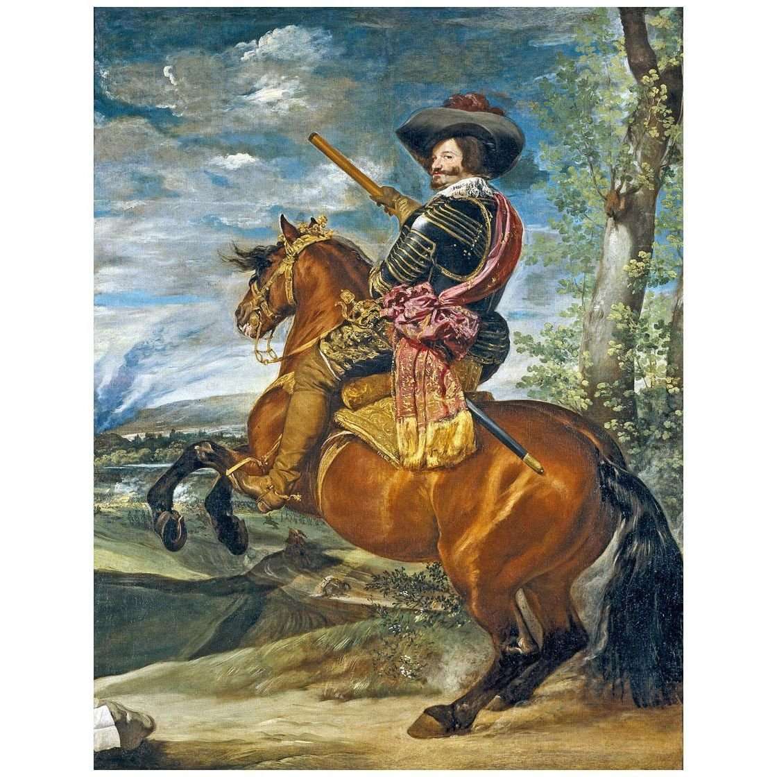  Diego Velazquez. El Conde-Duque de Olivares a caballo. 1634-1638. Museo del Prado Madrid