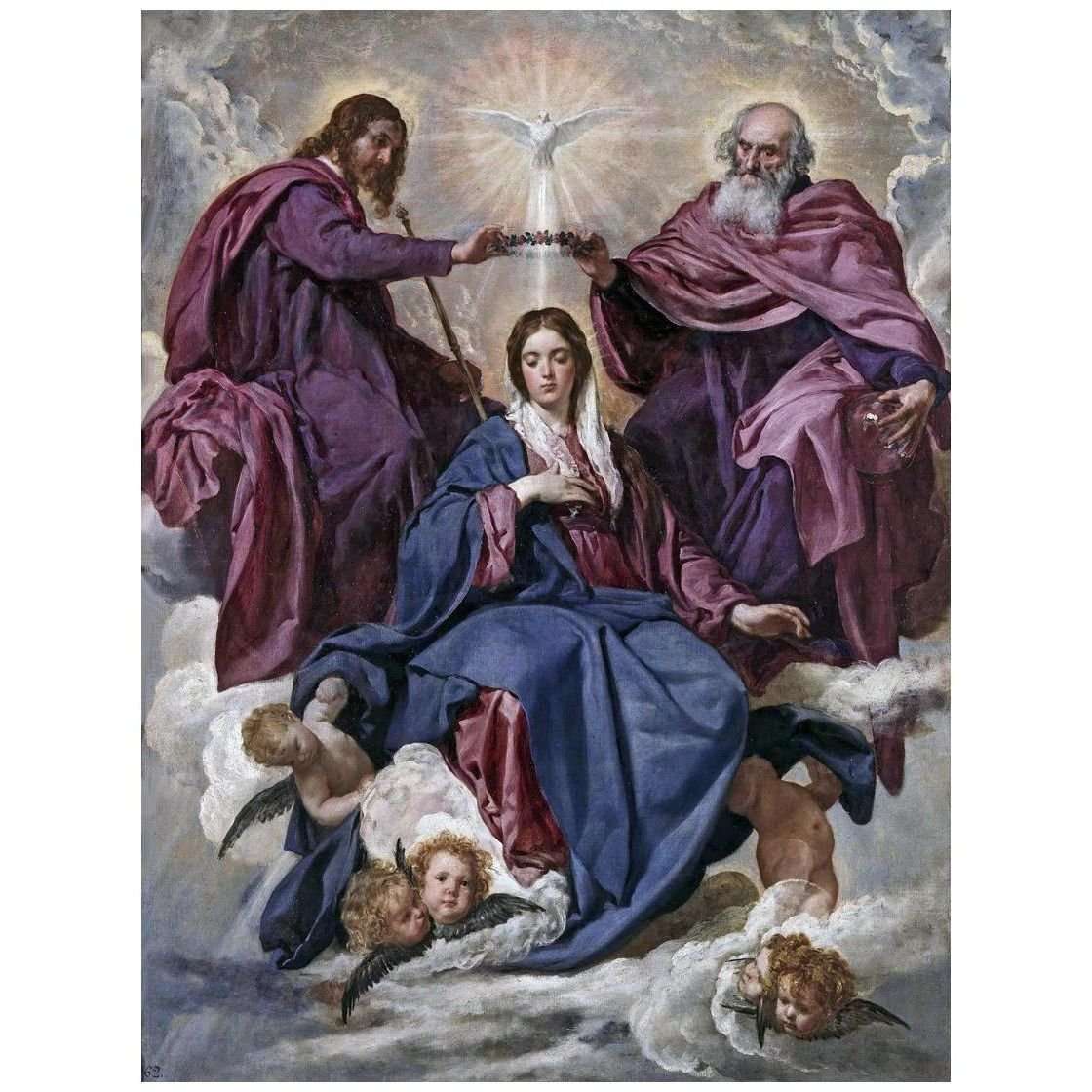  Diego Velazquez. Coronaci?n de la Virgen. 1645-1648. Museo del Prado Madrid