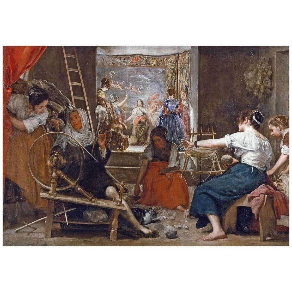  Diego Velazquez. Las hilanderas. 1657. Museo del Prado Madrid