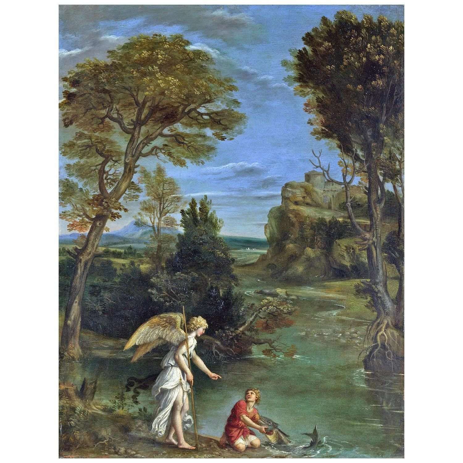  Domenichino. Paesaggio con Tobias. 1610. National Gallery London