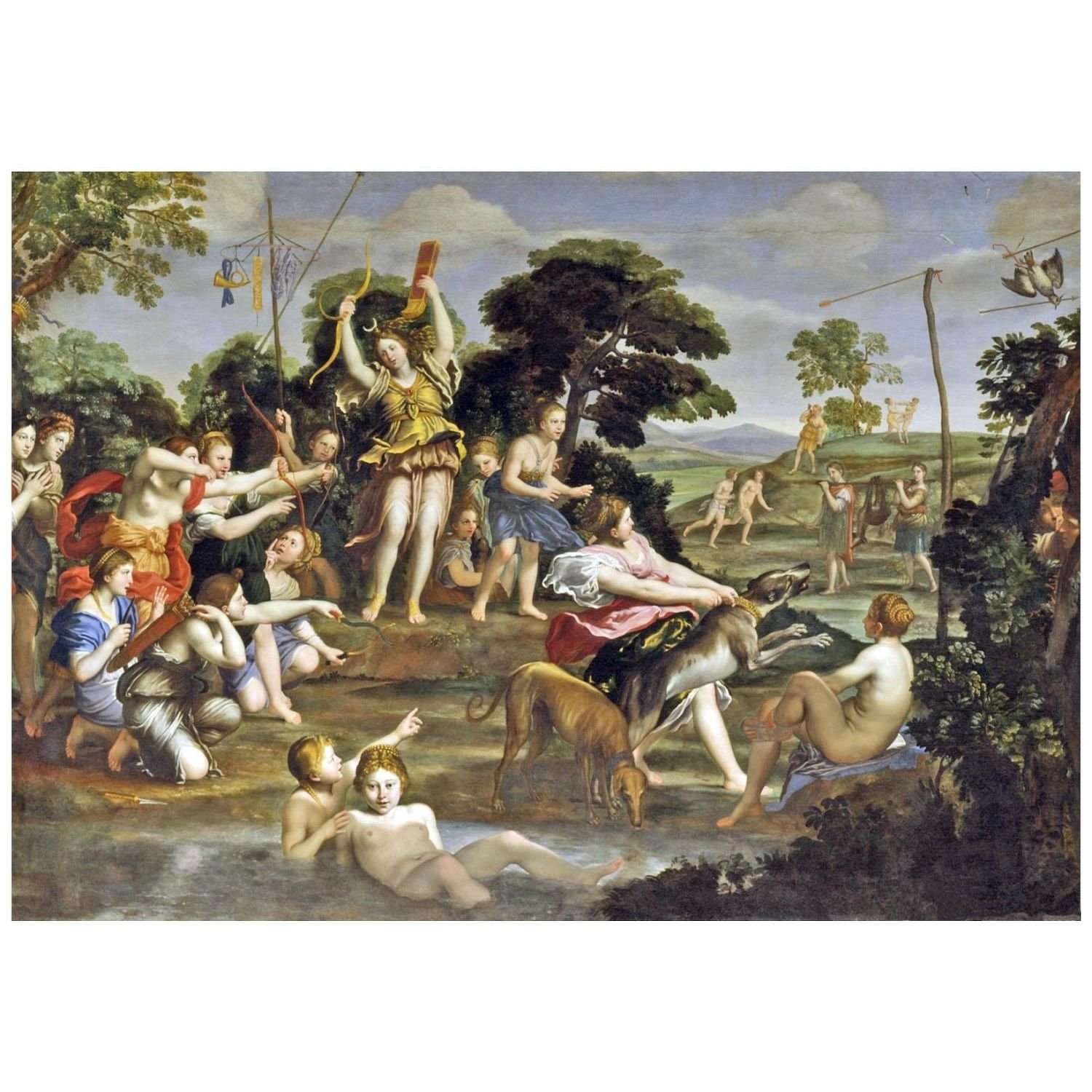  Domenichino. La caccia di Diana. 1616. Galleria Borghese, Roma