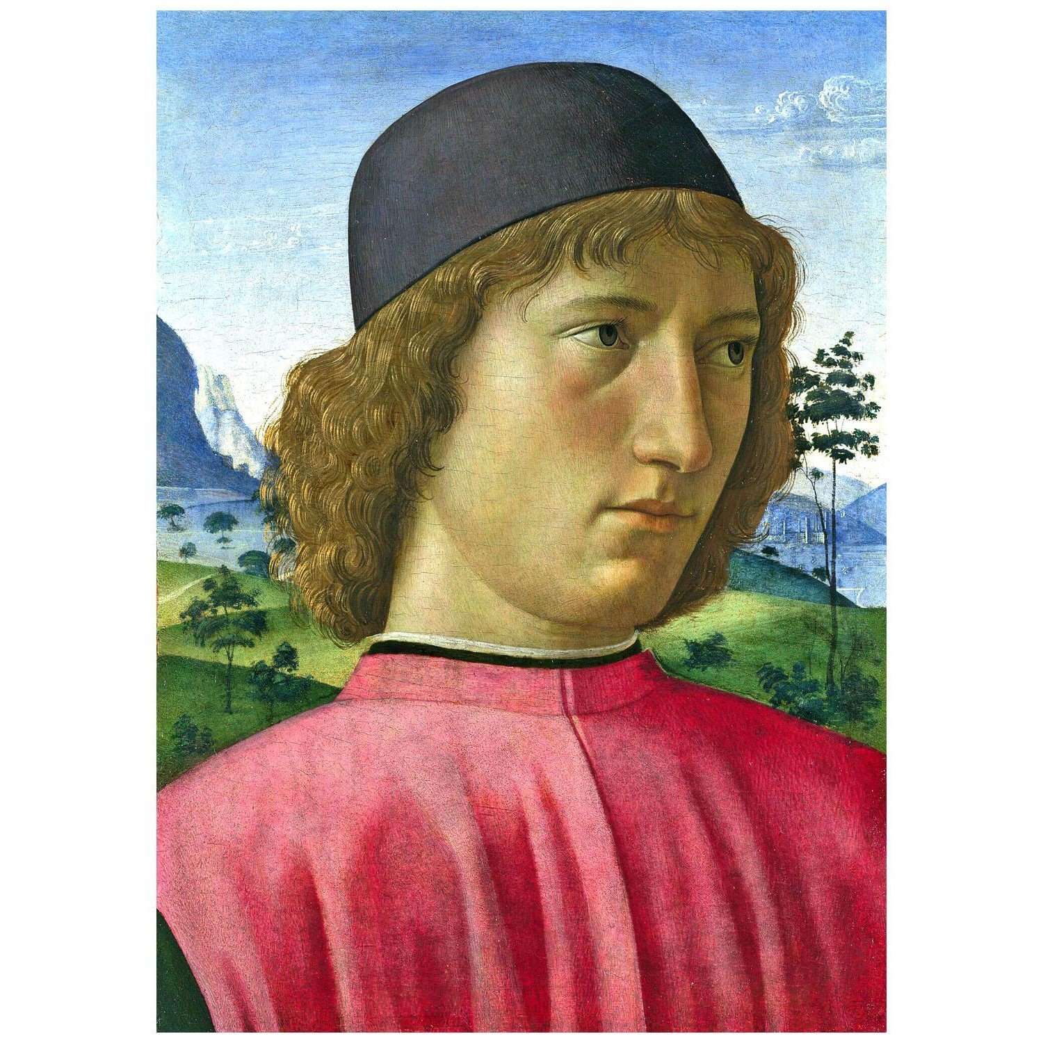  Ghirlandaio. Ritratto di giovane uomo. 1478. National Gallery London