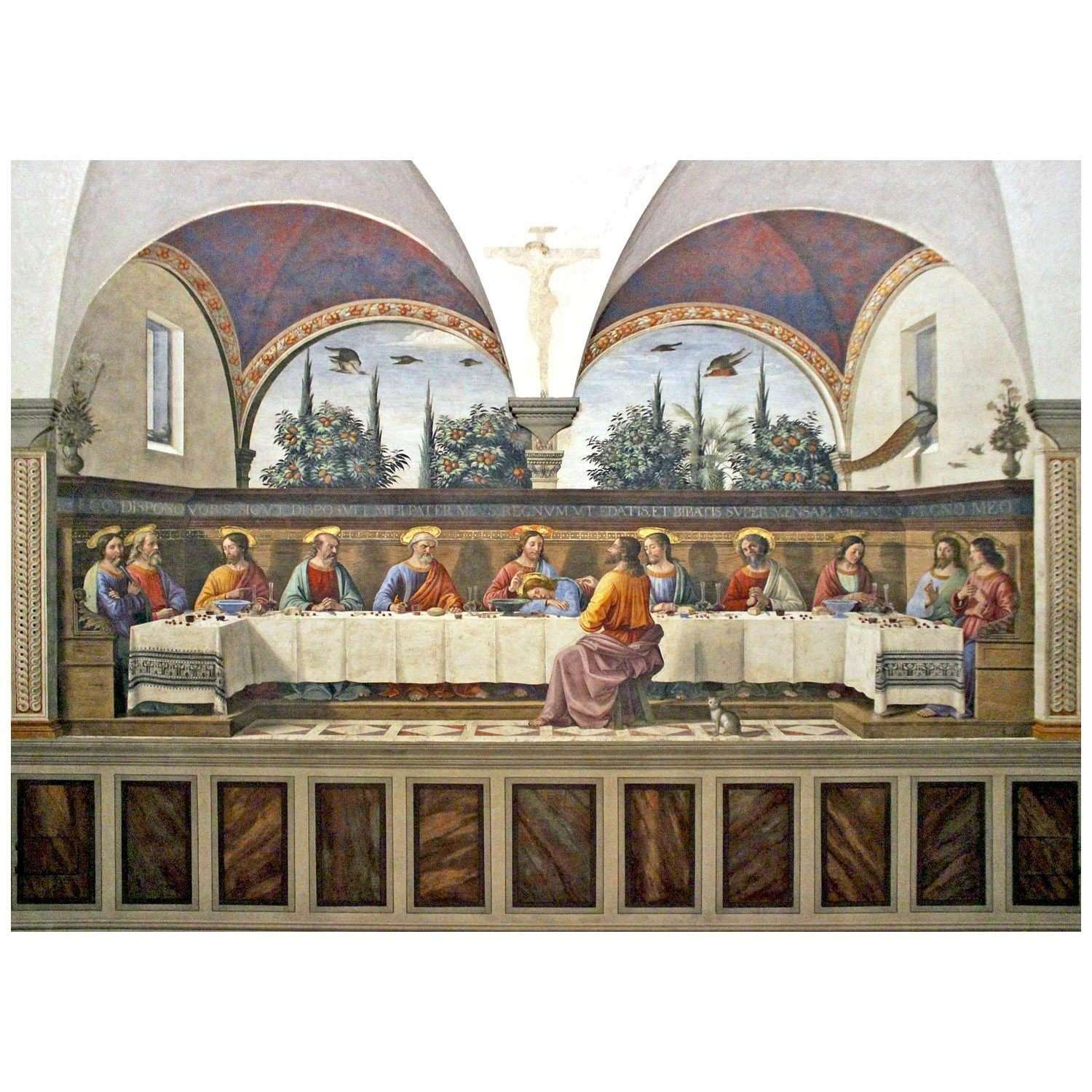  Ghirlandaio. Ultima cena. 1480. Basilica di San Marco Firenze