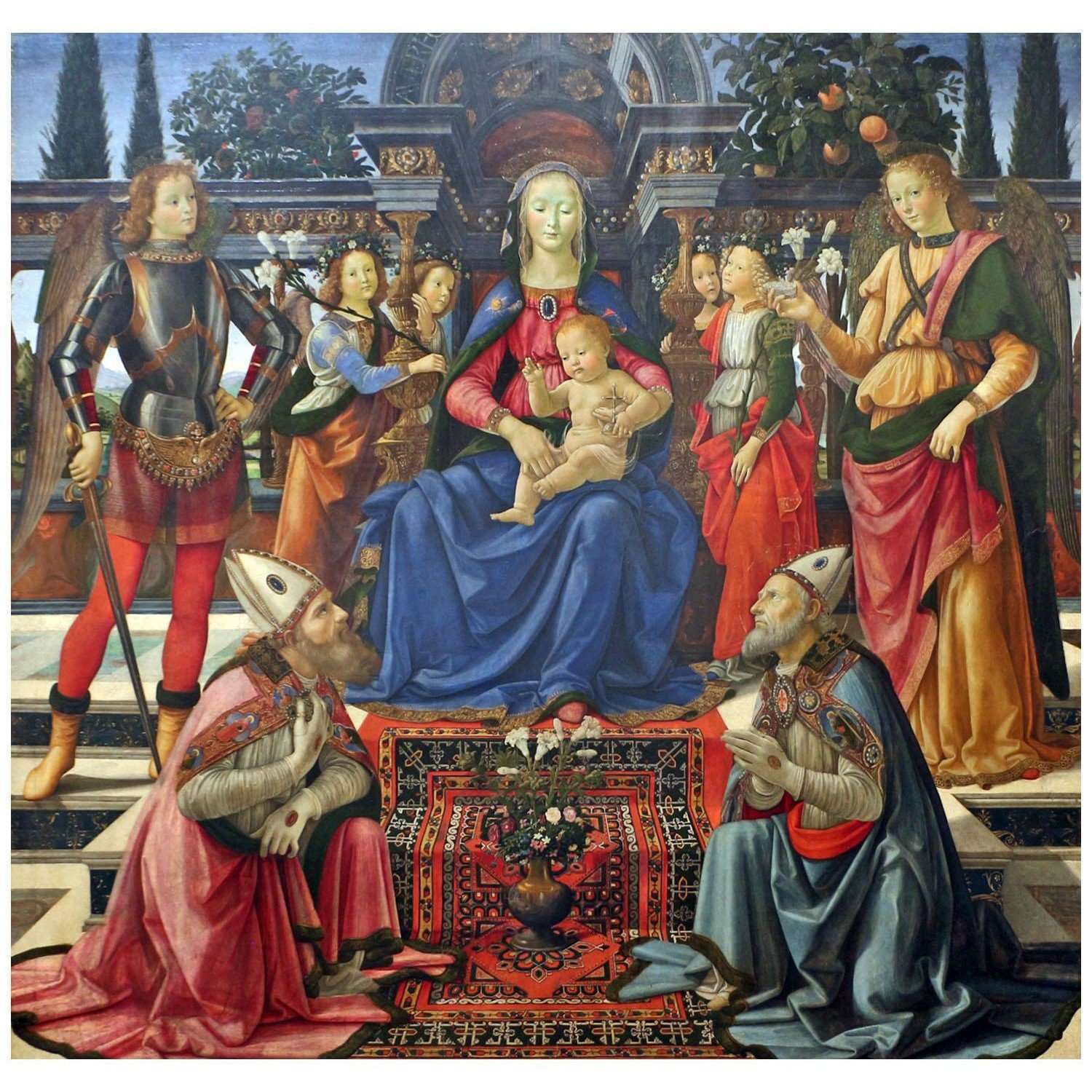  Ghirlandaio. Sacra conversazione. 1486. Galleria degli Uffizi