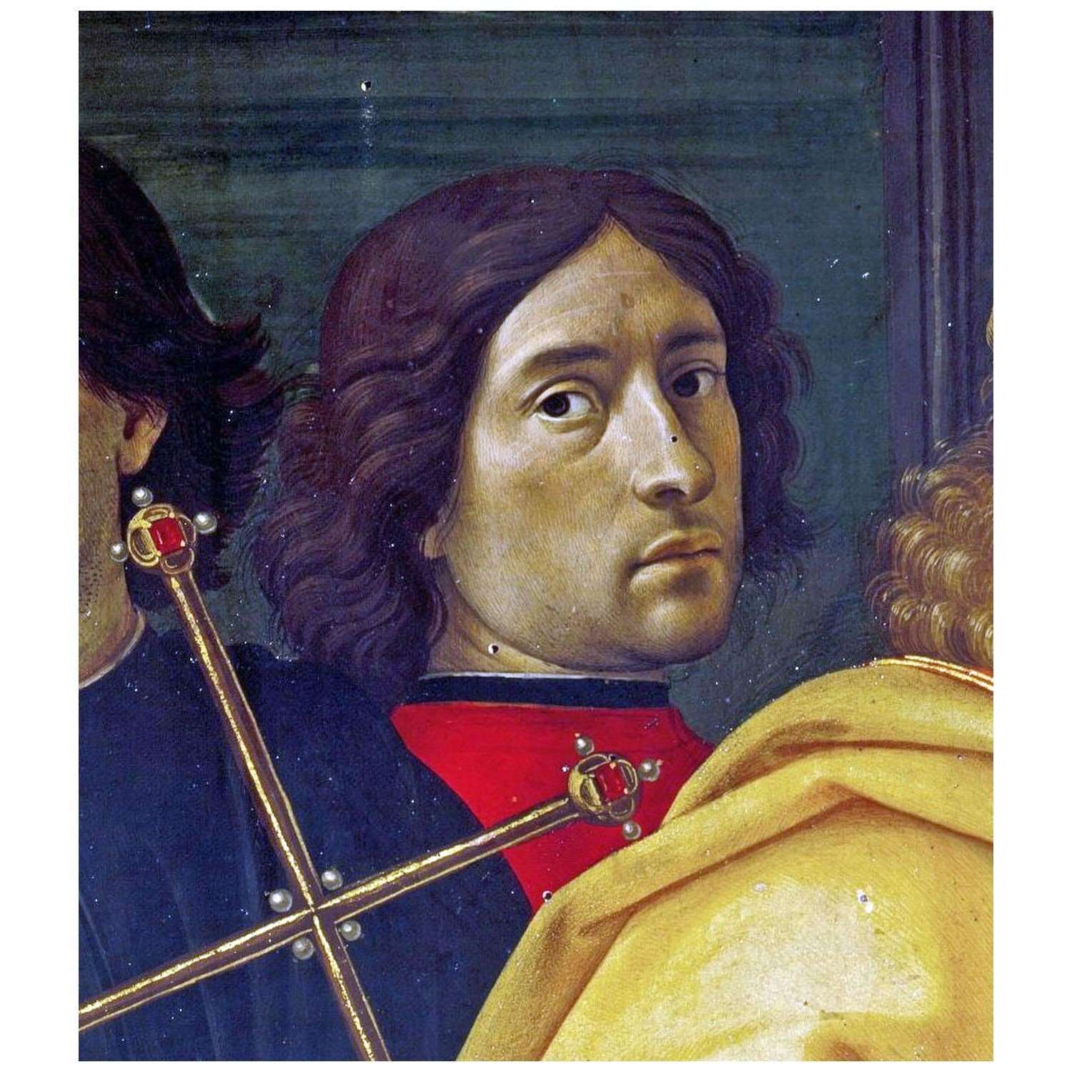  Ghirlandaio. Autoritratto. 1489. Museo degli Innocenti Firenze