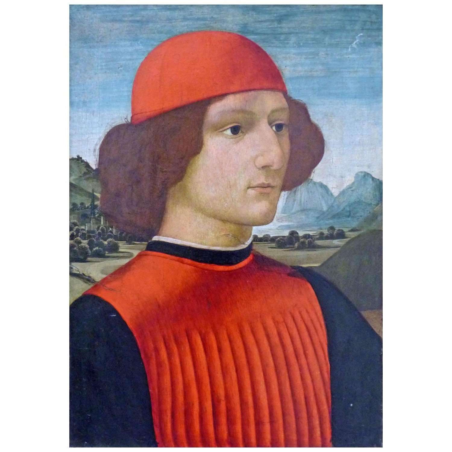  Ghirlandaio. Ritratto di giovane uomo. 1490. Musee Fabre Montpellier