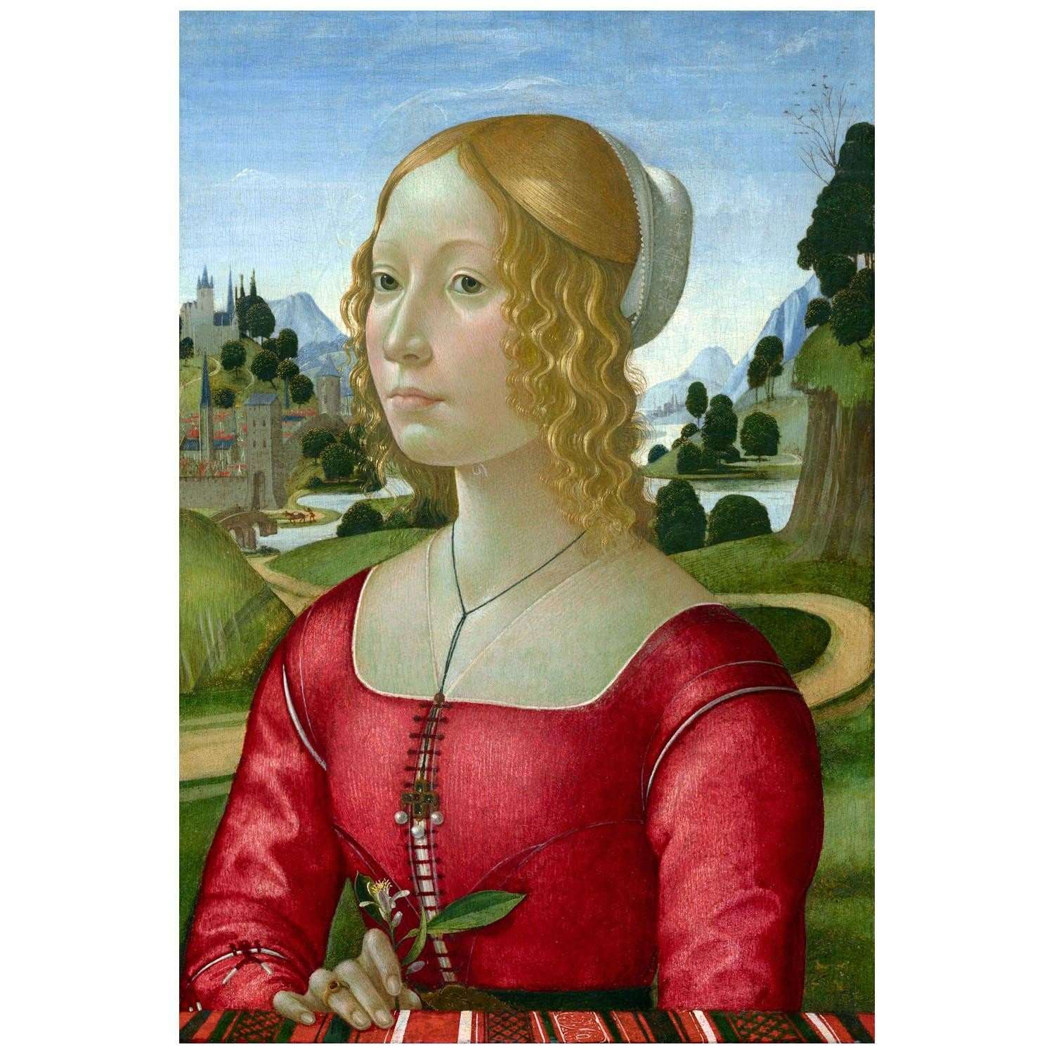  Ghirlandaio. Ritratto di signora. 1490. Clark Art Institute Williamstown